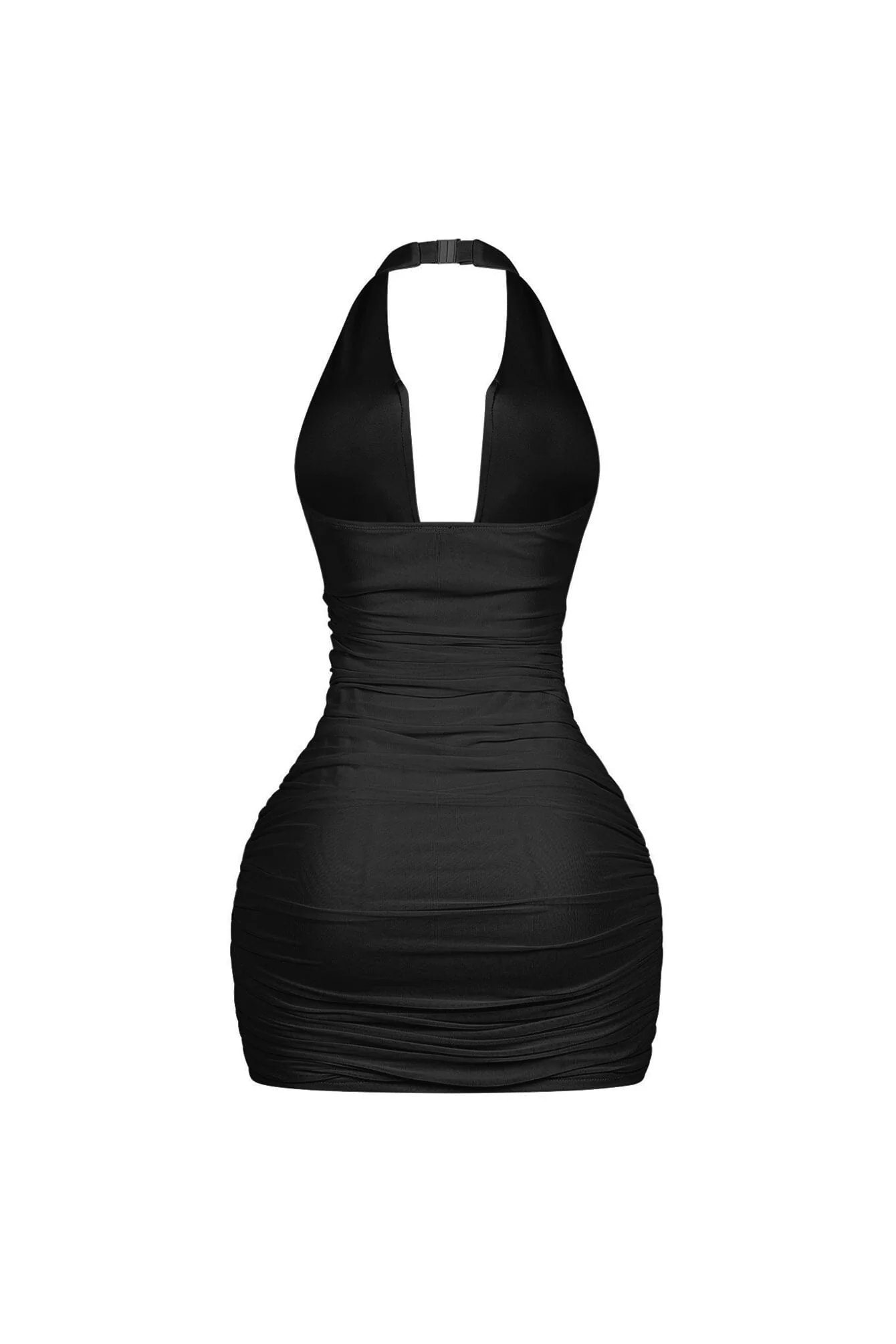 Theodora Sculpted Halter Mini Dress - Image 13