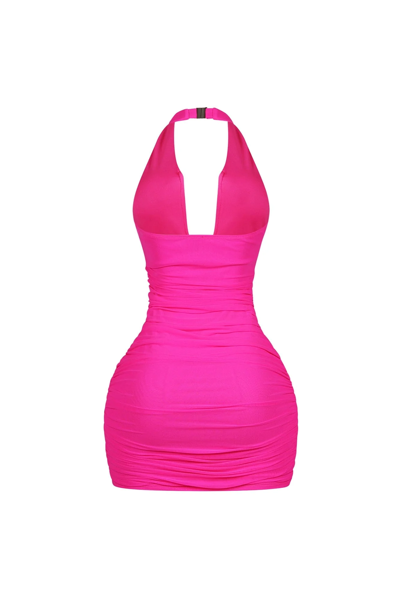 Theodora Sculpted Halter Mini Dress - Image 14