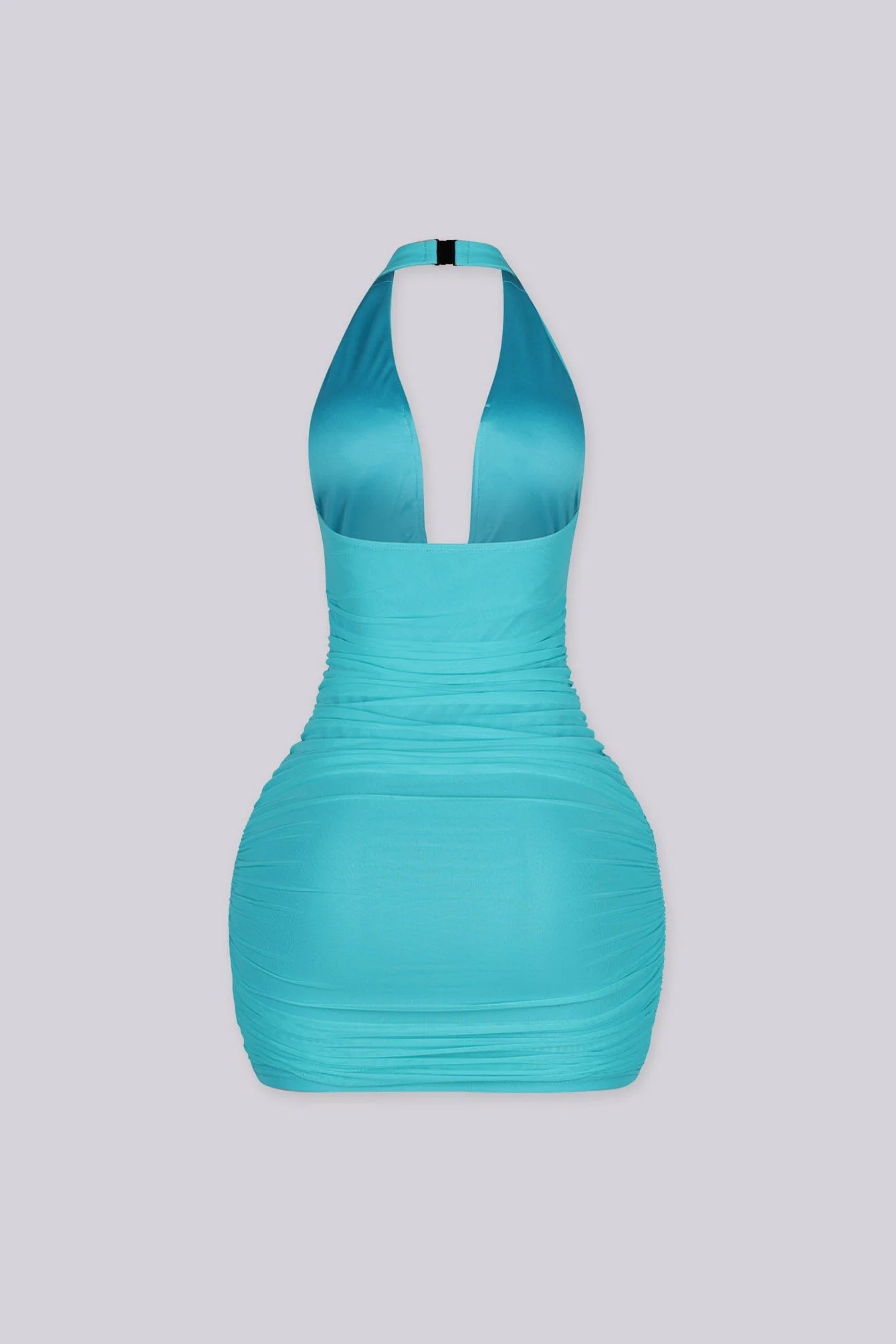 Theodora Sculpted Halter Mini Dress - Image 15