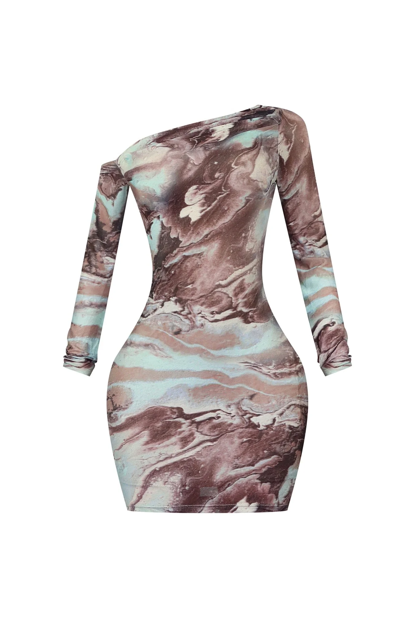 This Moment Mesh Off Shoulder Mini Dress - Image 3