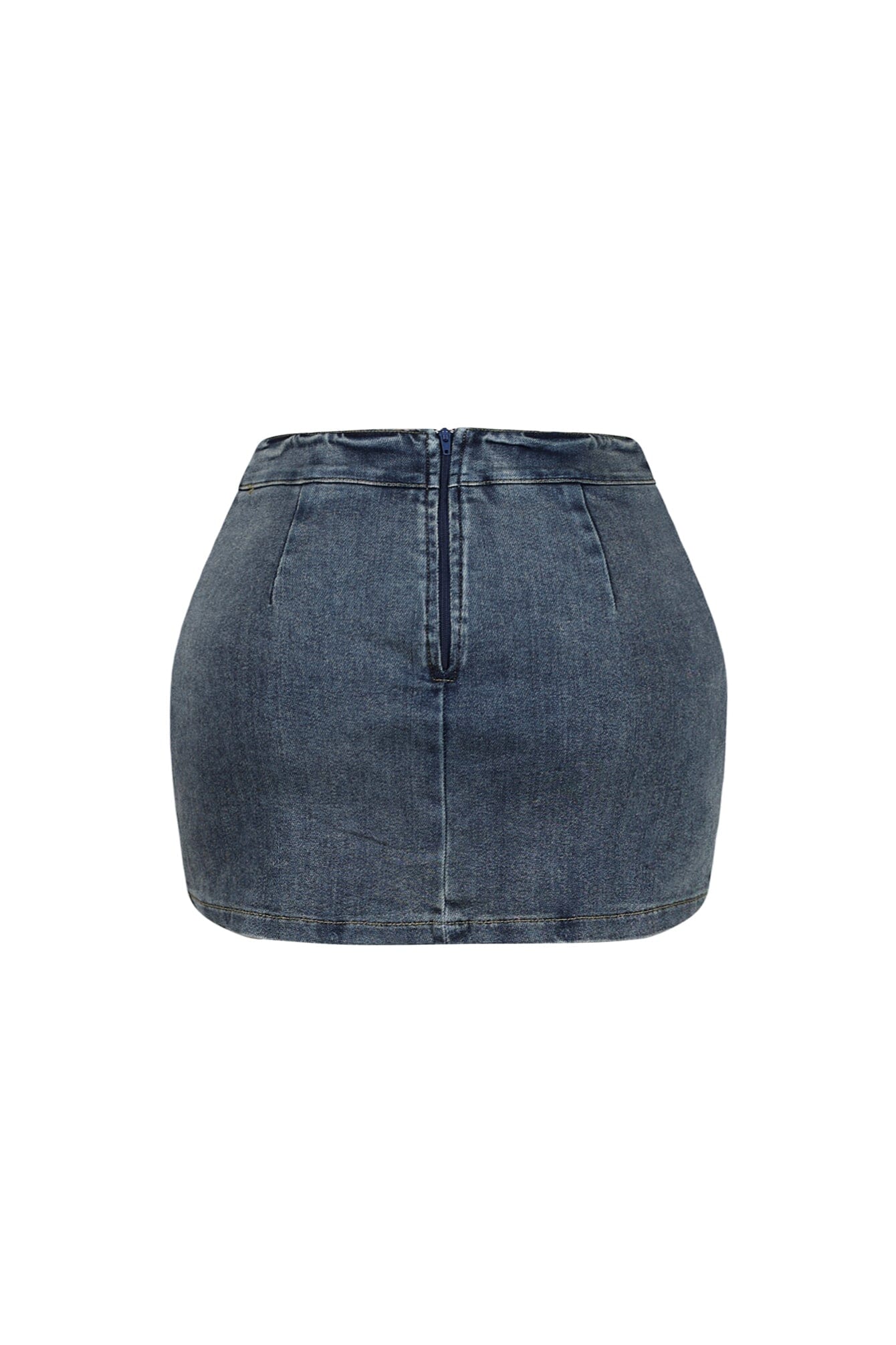 Tiaya Washed Denim Mini Skirt - Image 5