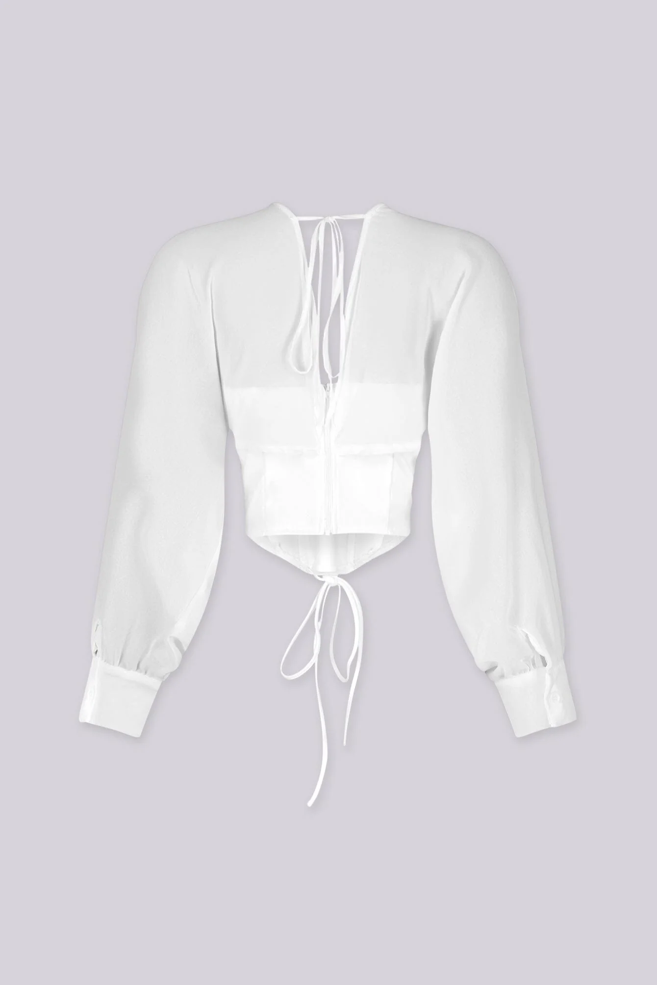 Tie Me Up Sheer Long Sleeve Top - Image 8