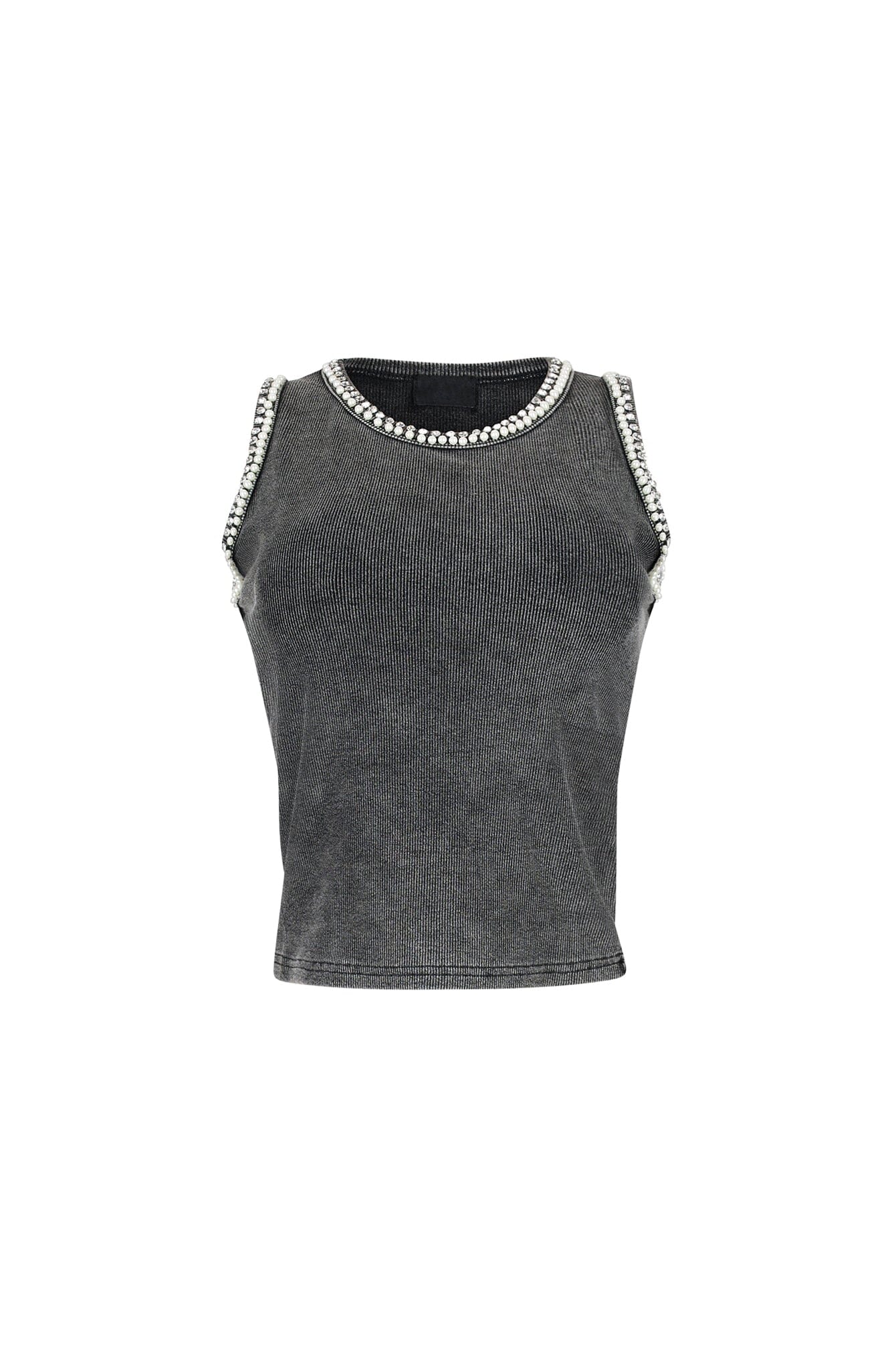 Titania Mineral Washed Embellished Top - Image 3