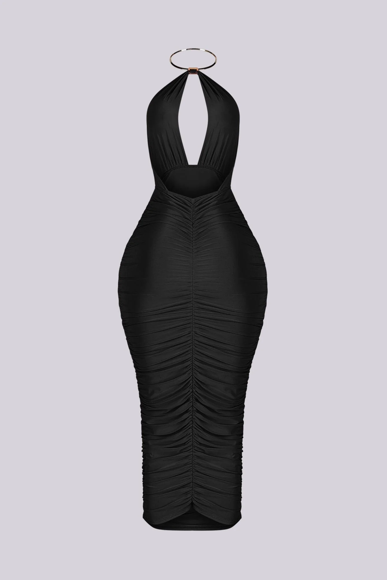 Turn Heads in Metal Choker Midi Dress - Image 11