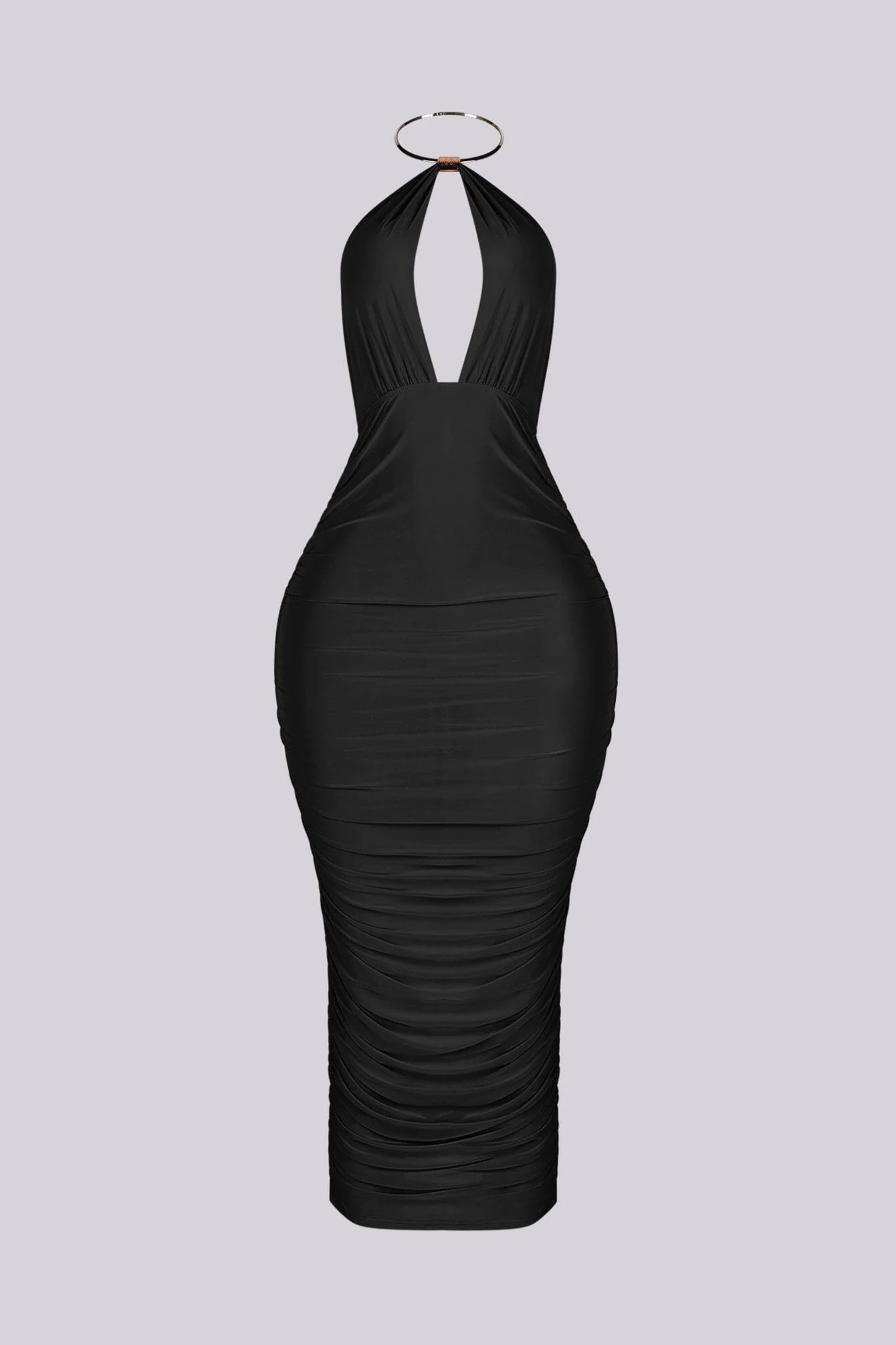 Turn Heads in Metal Choker Midi Dress - Image 7