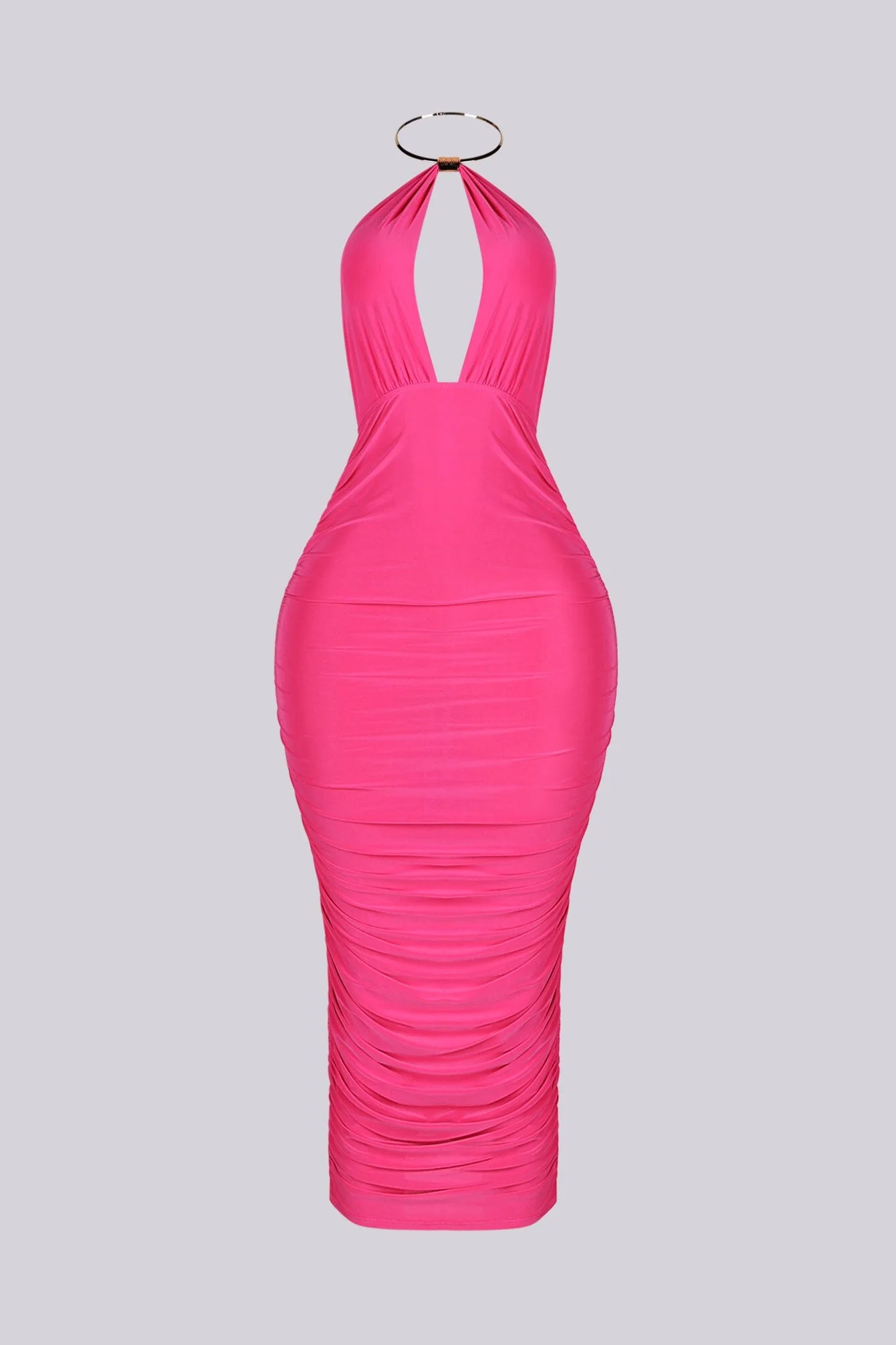 Turn Heads in Metal Choker Midi Dress - Image 8