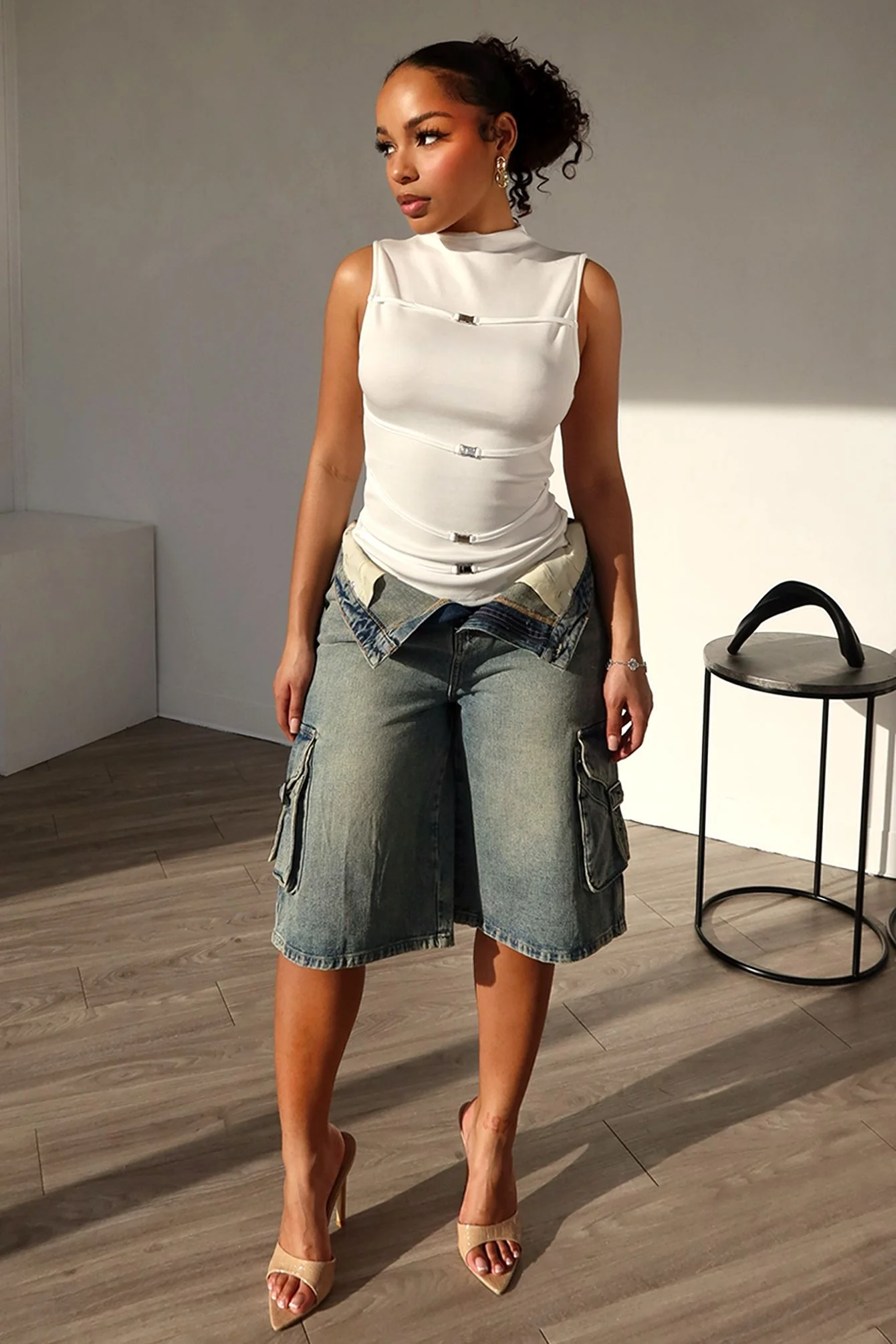 Unconditional Buckle Sleeveless Top - Image 2