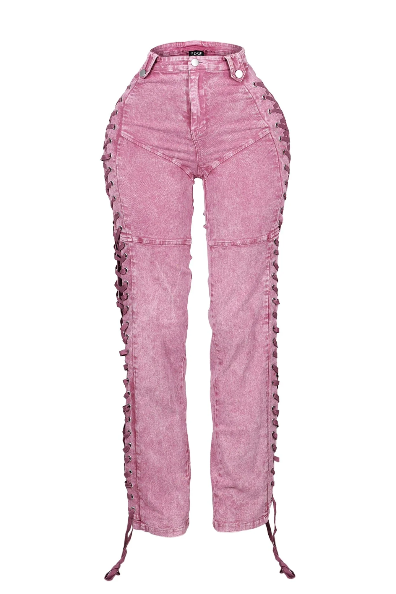 Unholy Side Lace Up Denim Jeans - Image 8