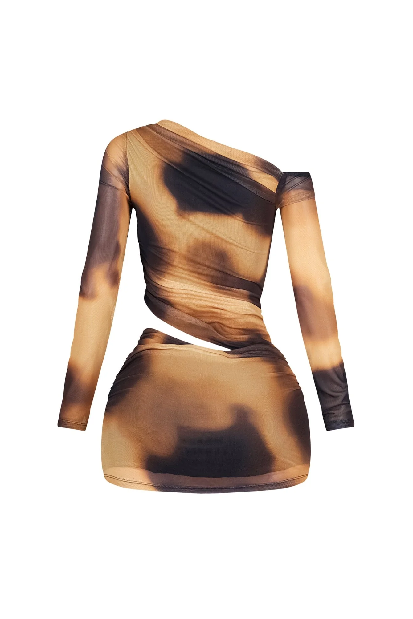 Uria Asymmetric Mini Dress - Image 5