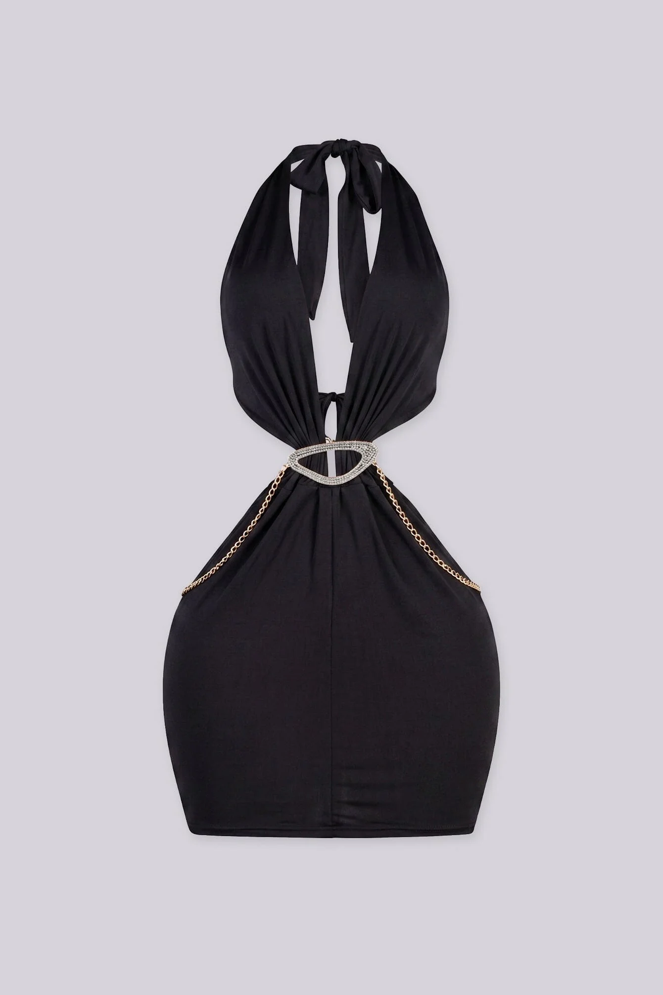 Vegas Night Halter Mini Dress - Image 2