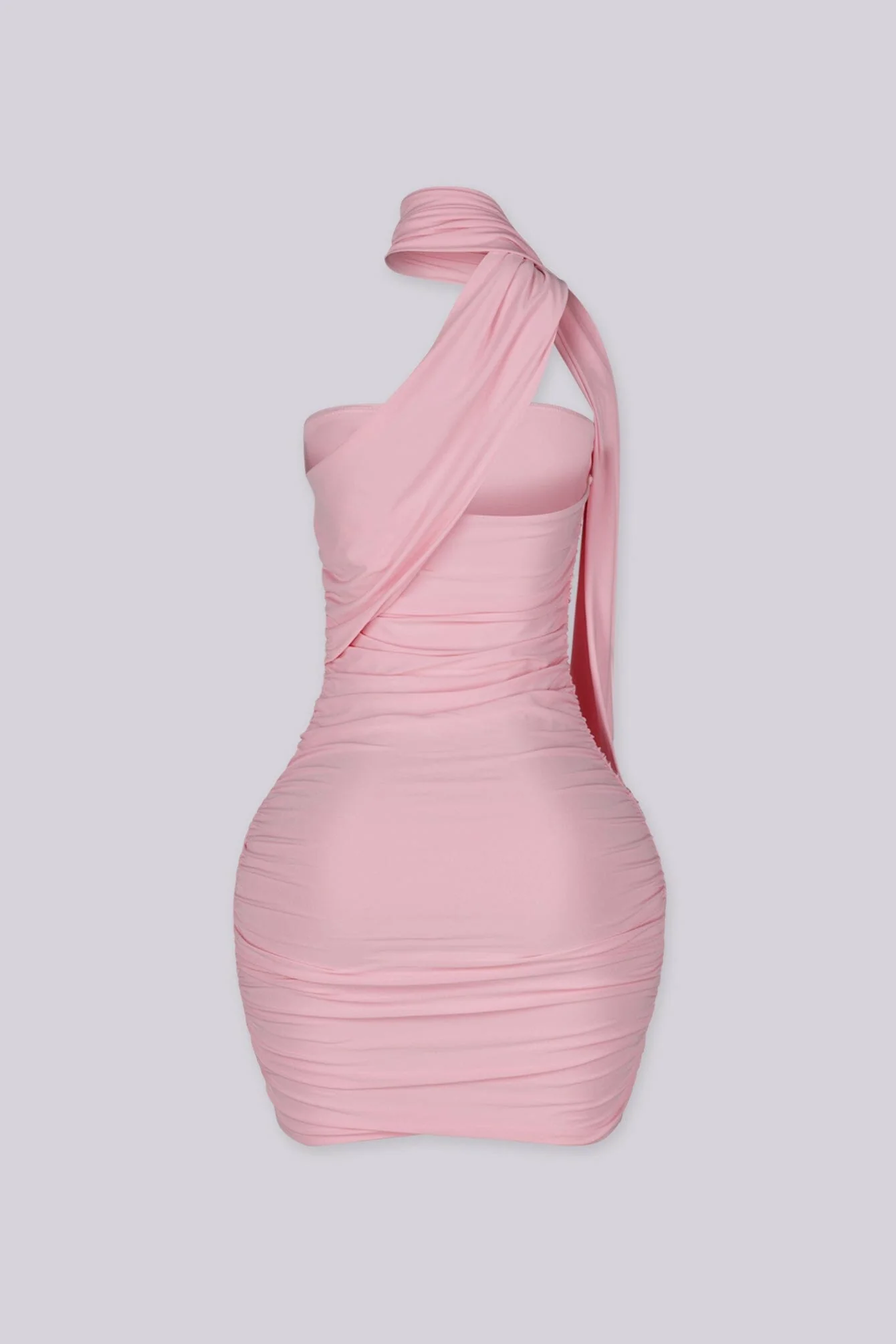 Velia Scarf Ruched Mini Dress - Image 10