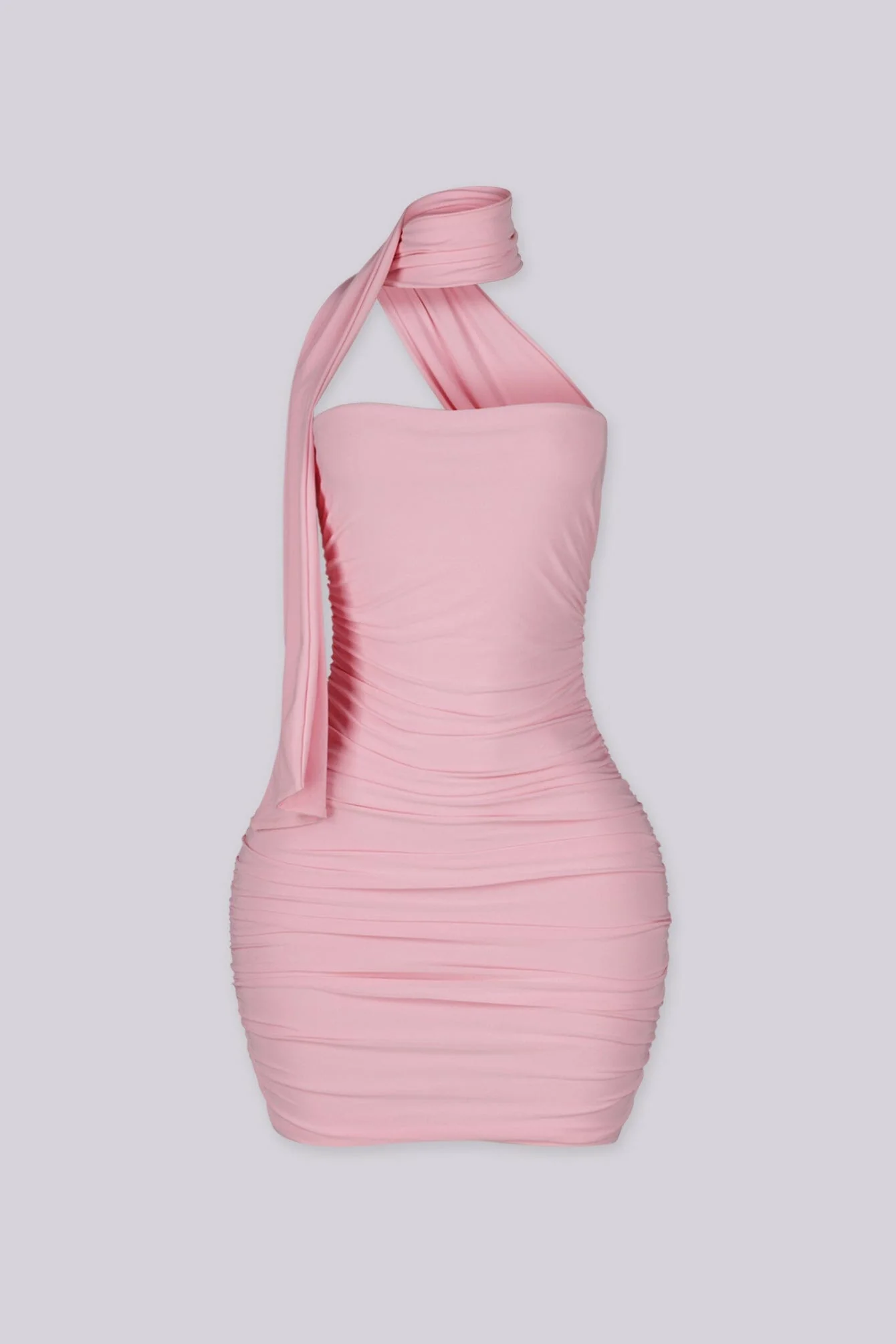 Velia Scarf Ruched Mini Dress - Image 6