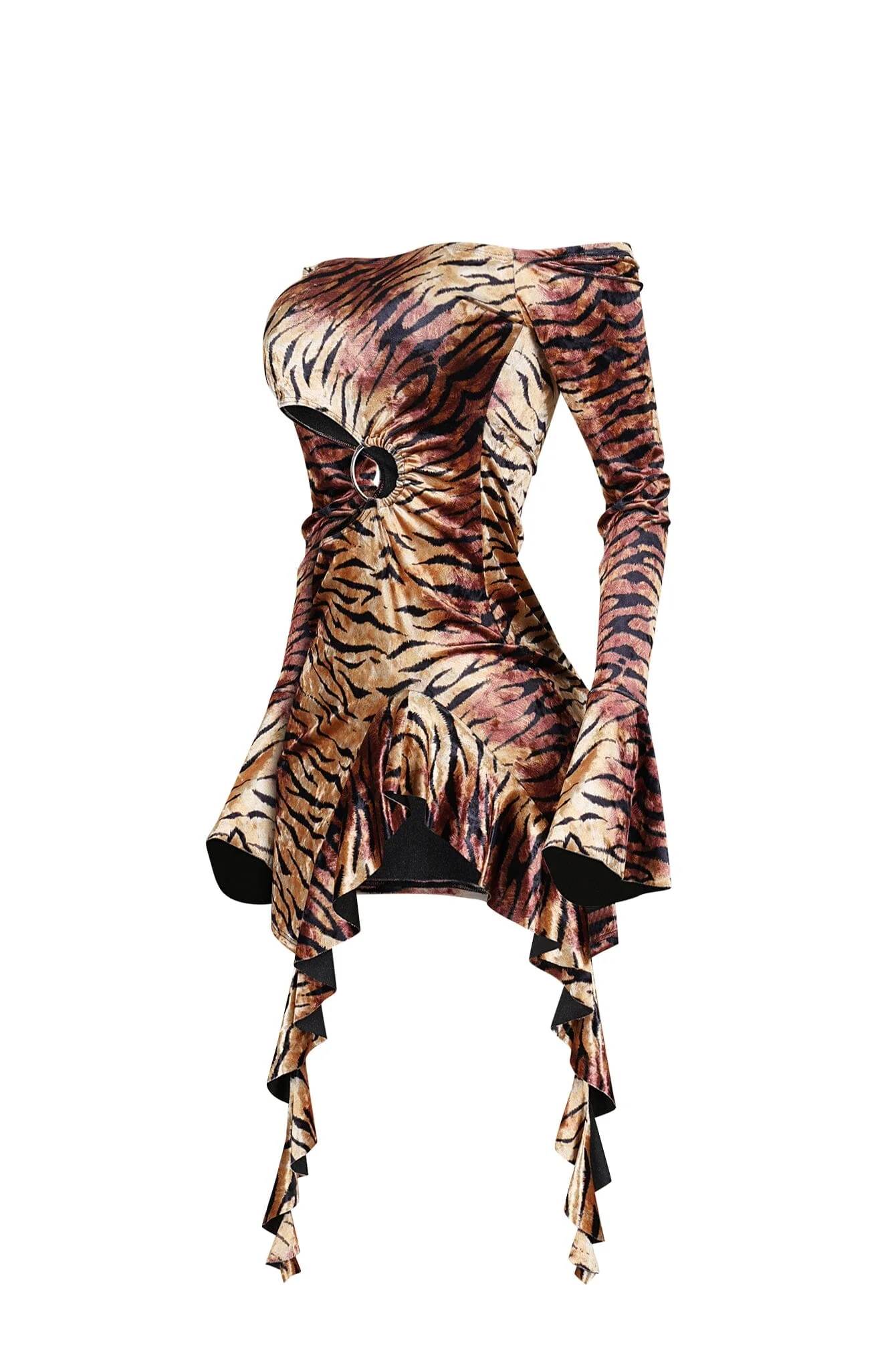 Velvet Roar Off Shoulder Dress - Image 4