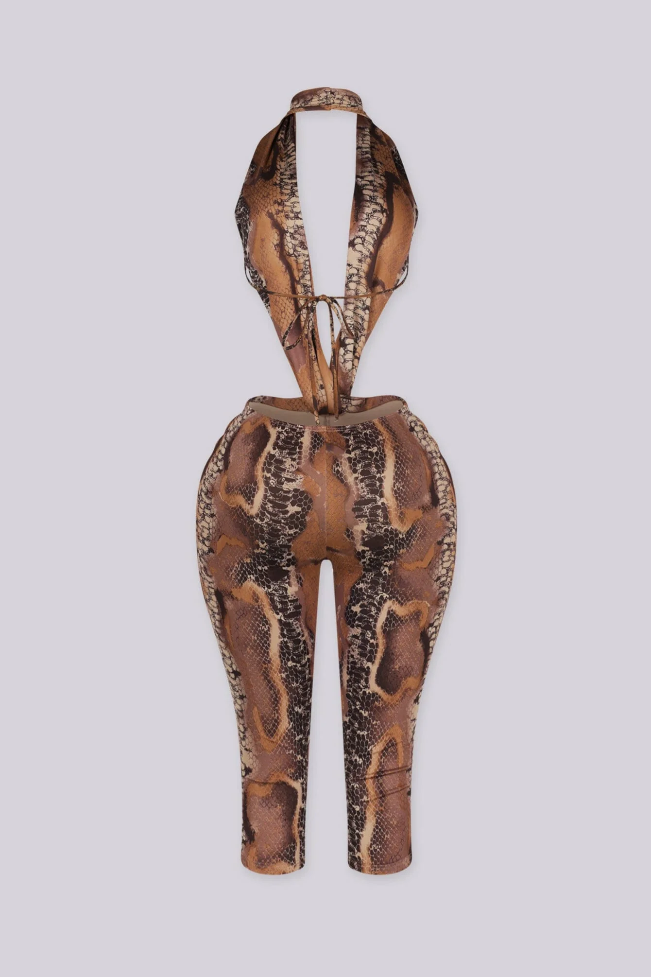 Venom Snake Print Capri Jumpsuit - Image 6