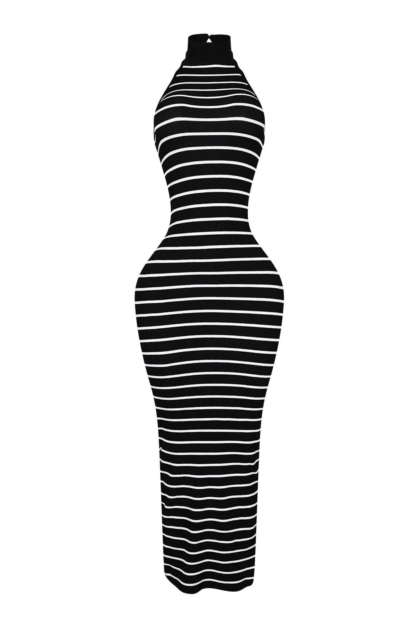 Verona Stripe Mock Neck Maxi Dress - Image 4