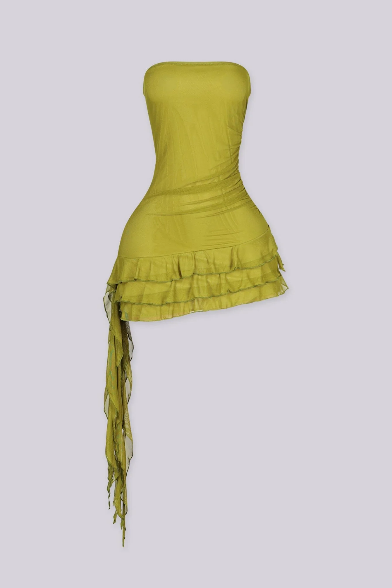 Veronnia Draped Tube Mini Dress - Image 2