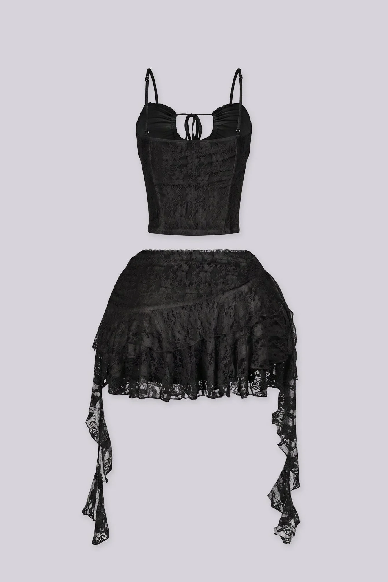 Versailles Lace Cami & Ruffle Skirt SET - Image 5