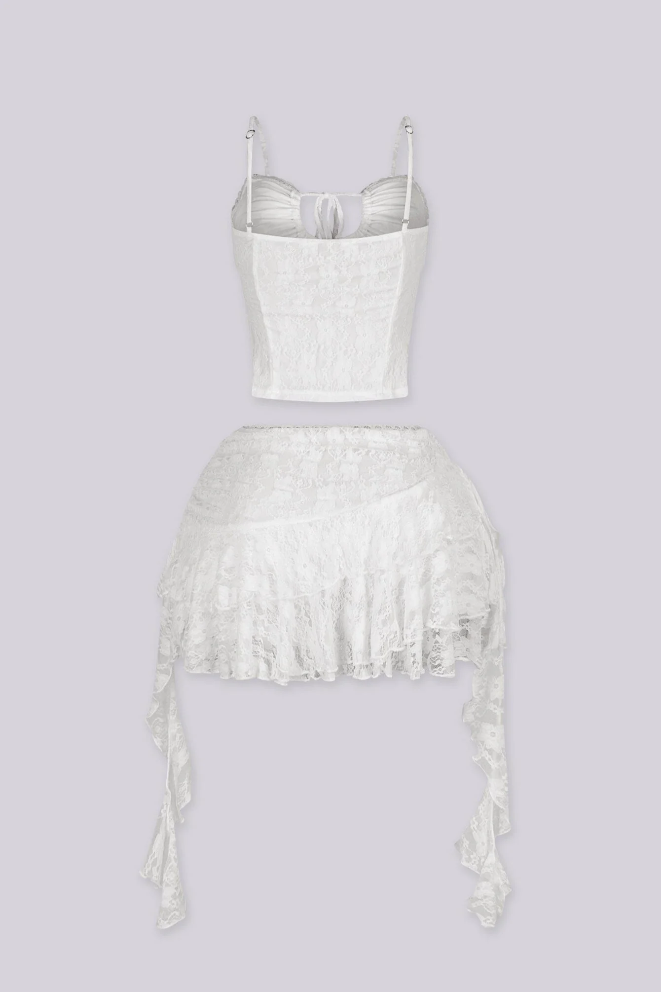 Versailles Lace Cami & Ruffle Skirt SET - Image 6