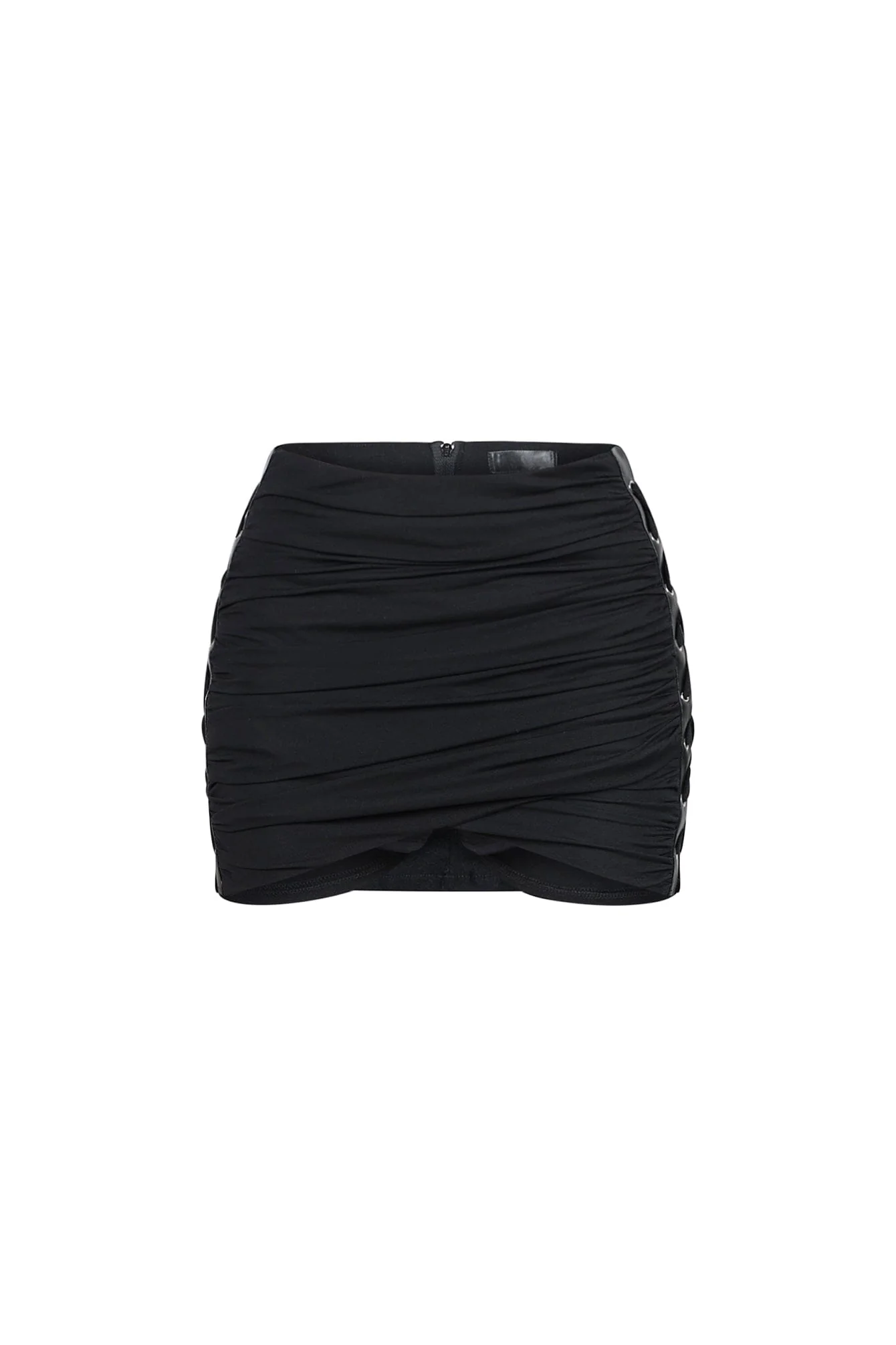 Vice Mesh Lace Up Mini Skirt - Image 2