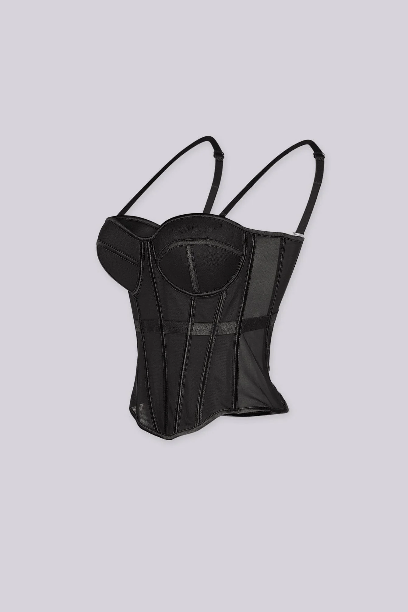 Viera Sheer Mesh Corset Top - Image 4