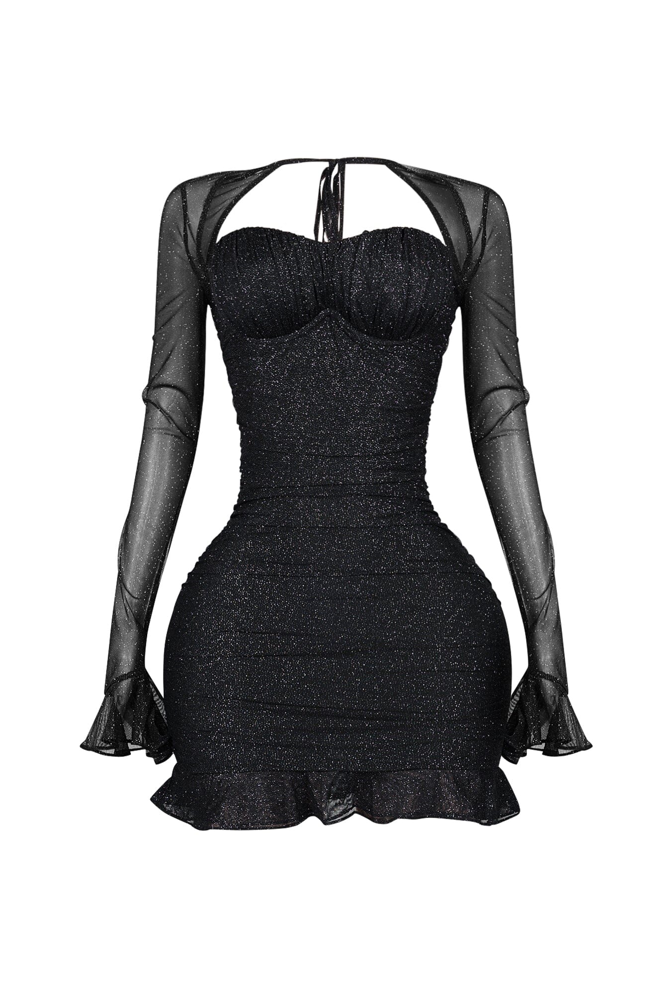 Violeta Mesh Glitter Mini Dress - Image 7