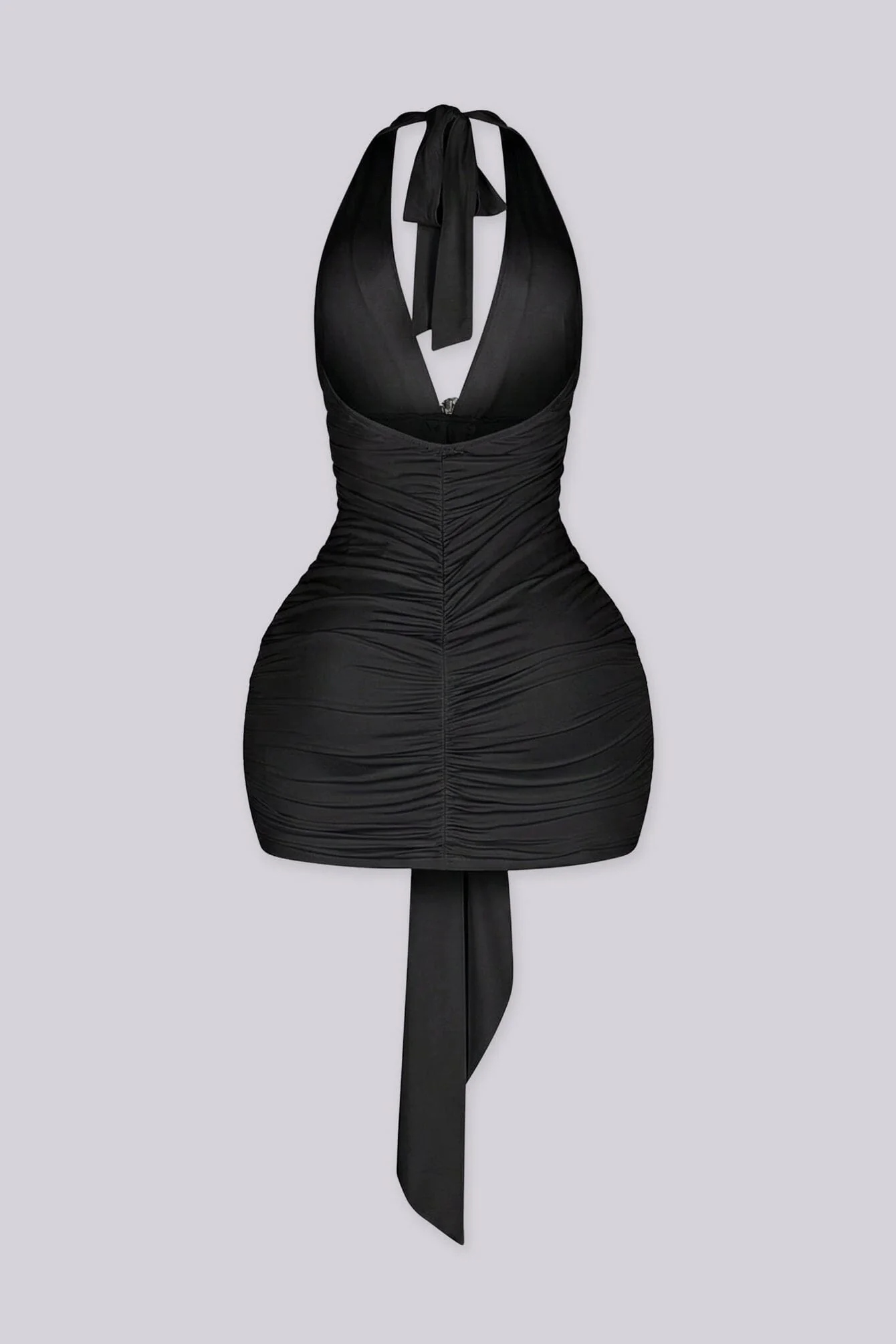 Virella Ruched Halter Mini Dress - Image 10