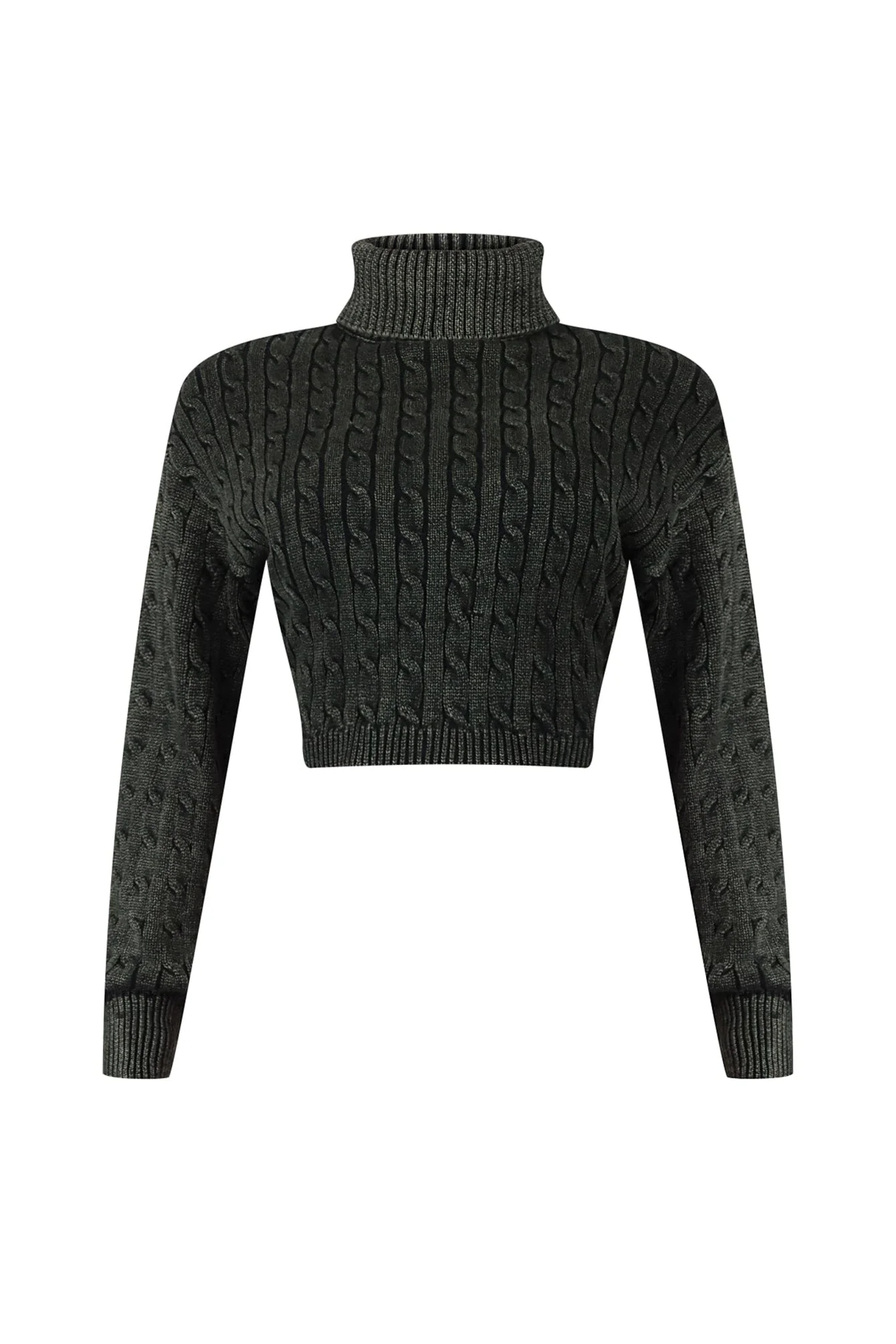 Vittoria Turtle Neck Cable Knit Sweater - Image 4