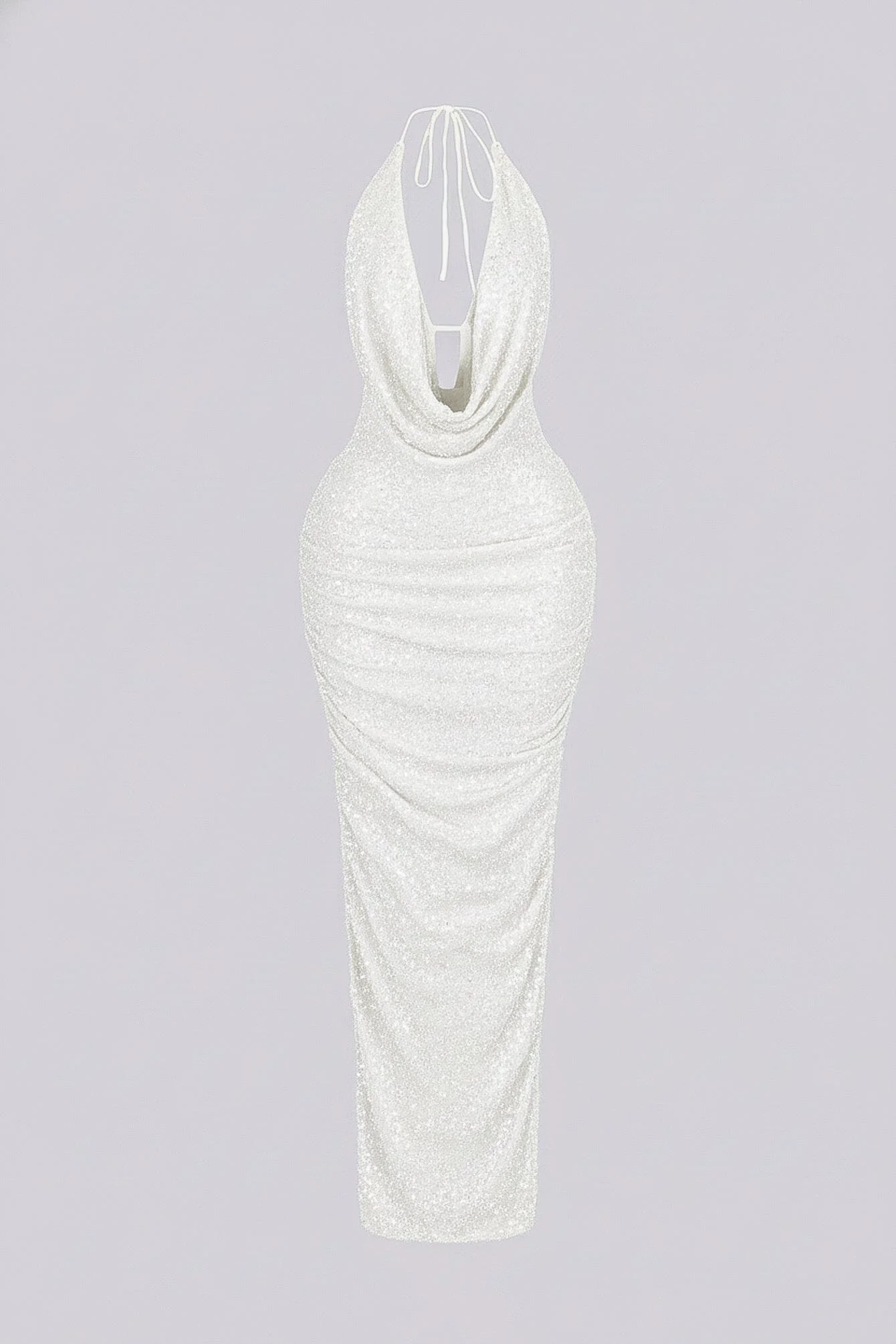 Viva Rhinestone Beaded Halter Maxi Dress - Image 10