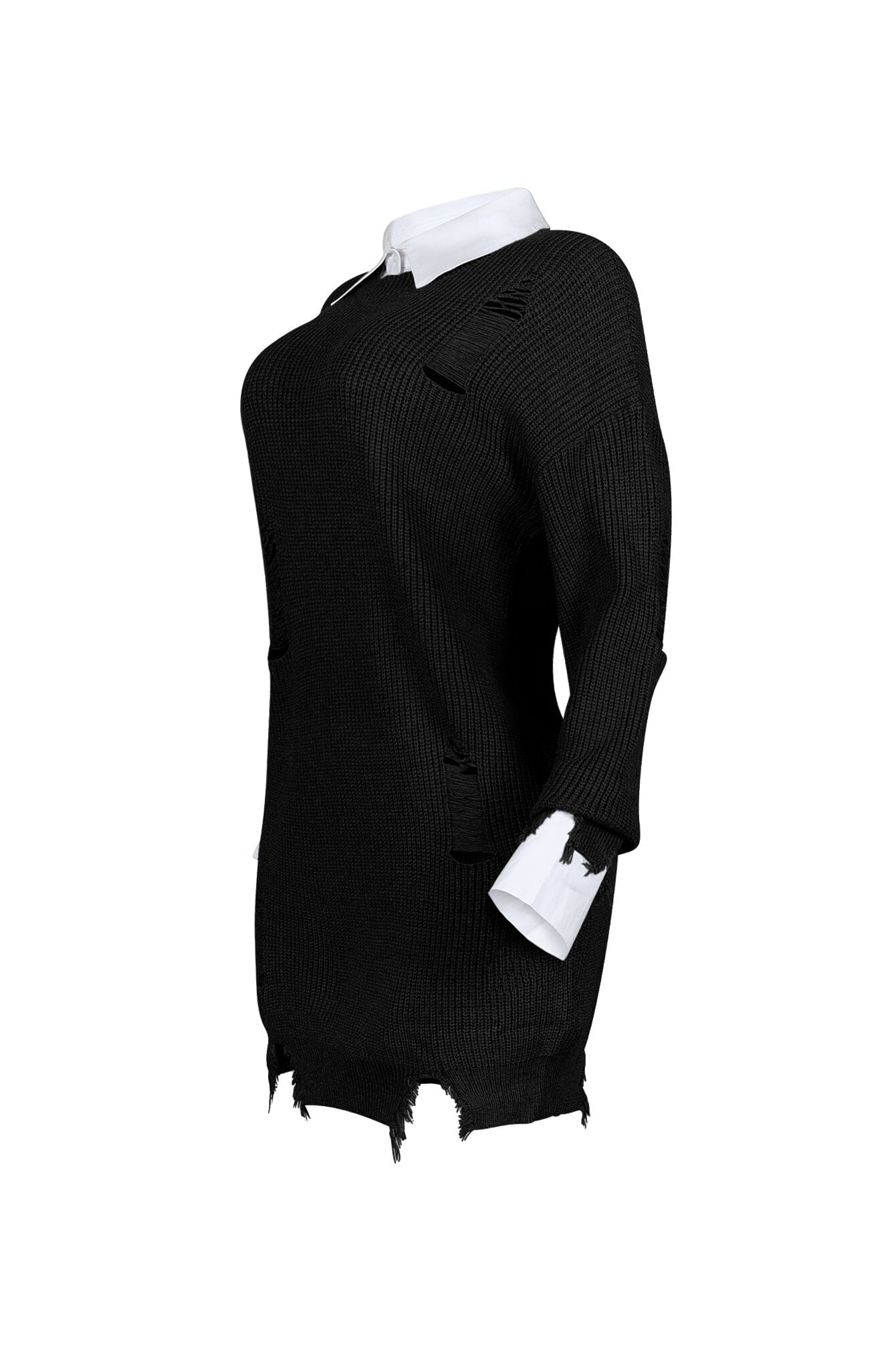 Vivianna Collared Sweater Top Mini Dress - Image 7