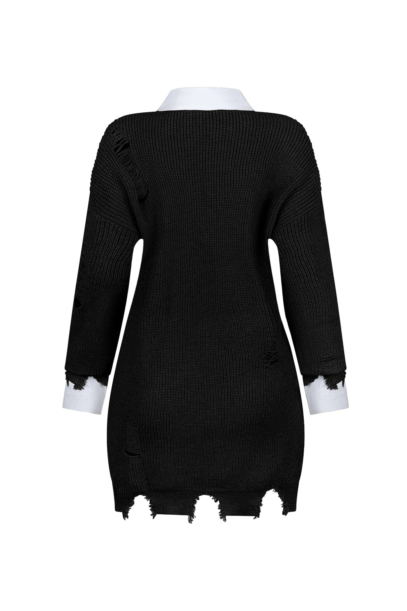 Vivianna Collared Sweater Top Mini Dress - Image 9