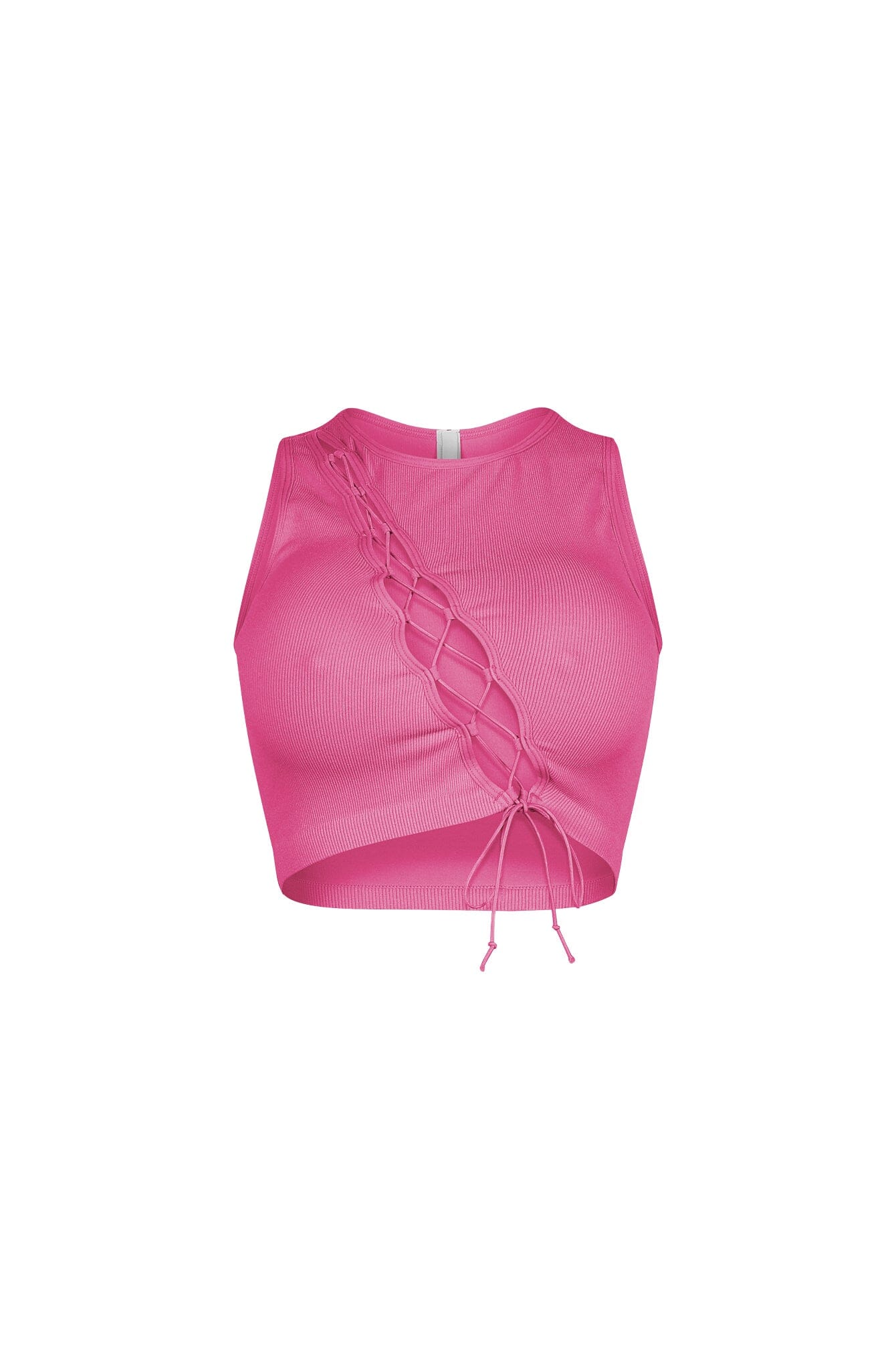 Vogue Lace Up Cutout Crop Top - Image 5
