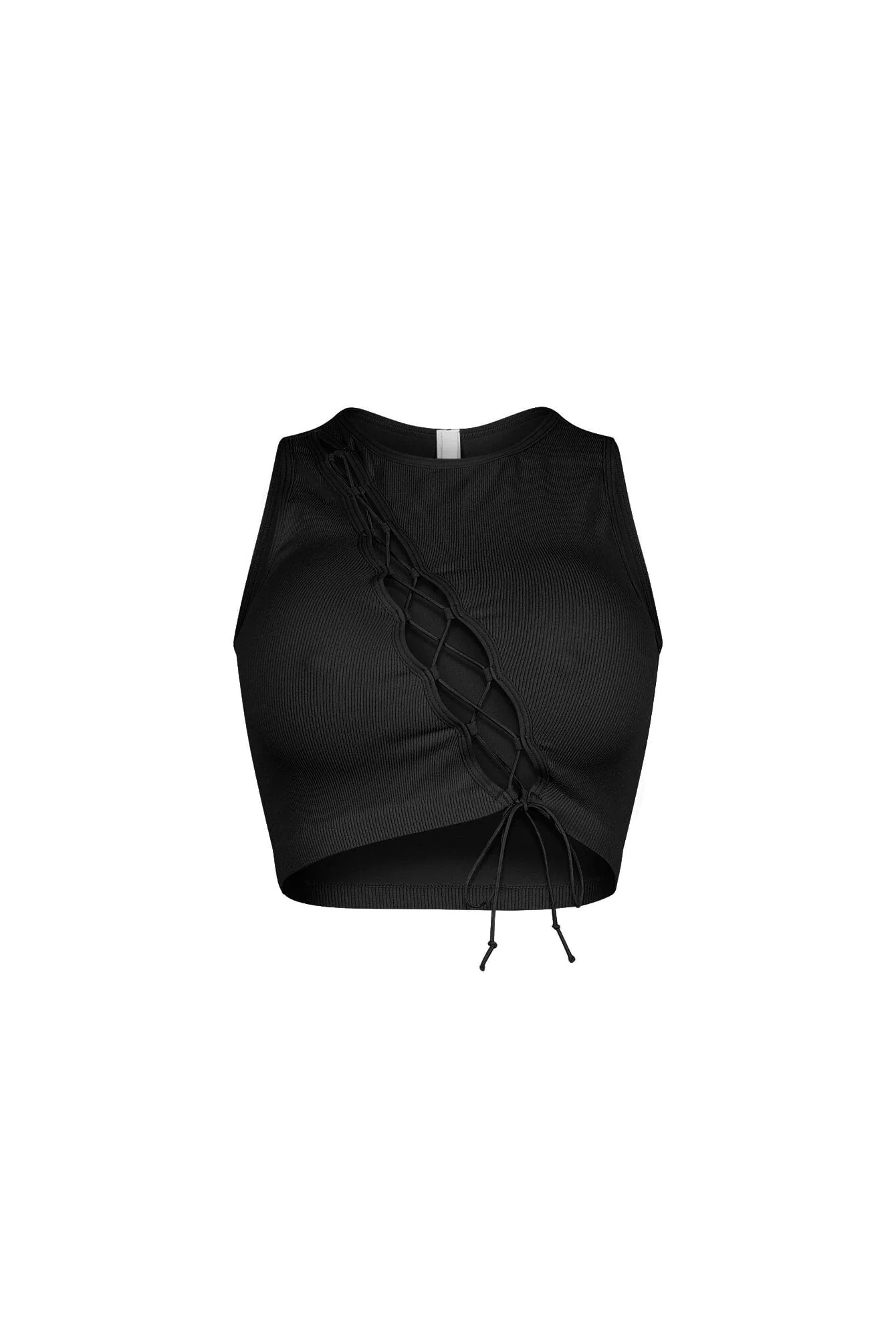 Vogue Lace Up Cutout Crop Top - Image 6