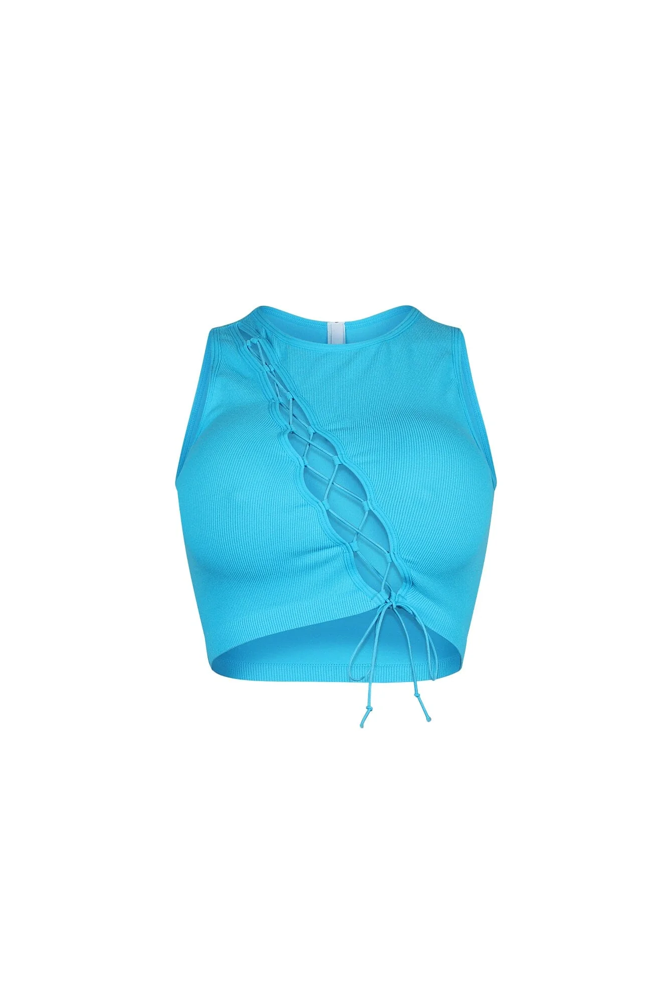 Vogue Lace Up Cutout Crop Top - Image 7
