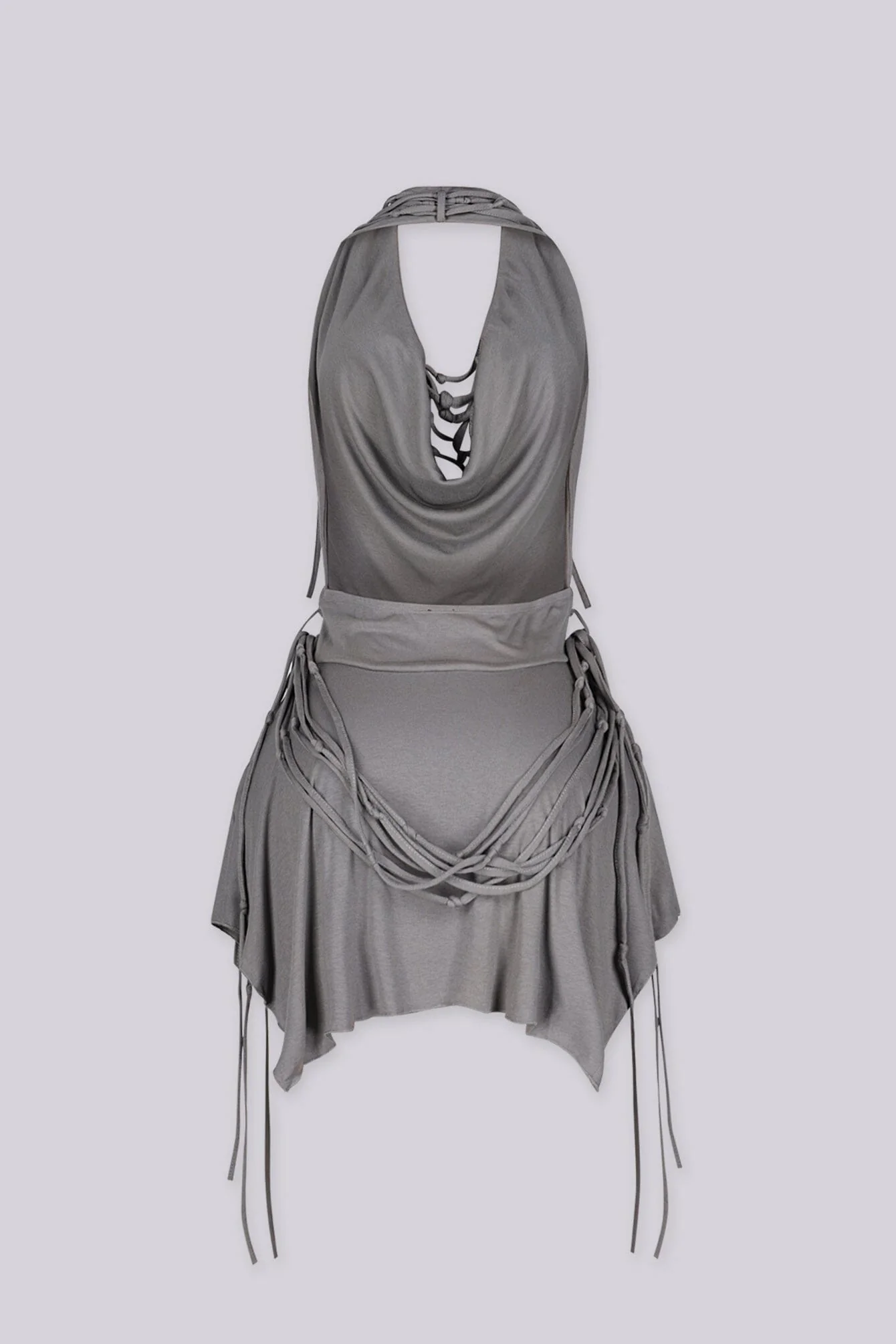 Wasteland Draped Halter Mini Dress - Image 7