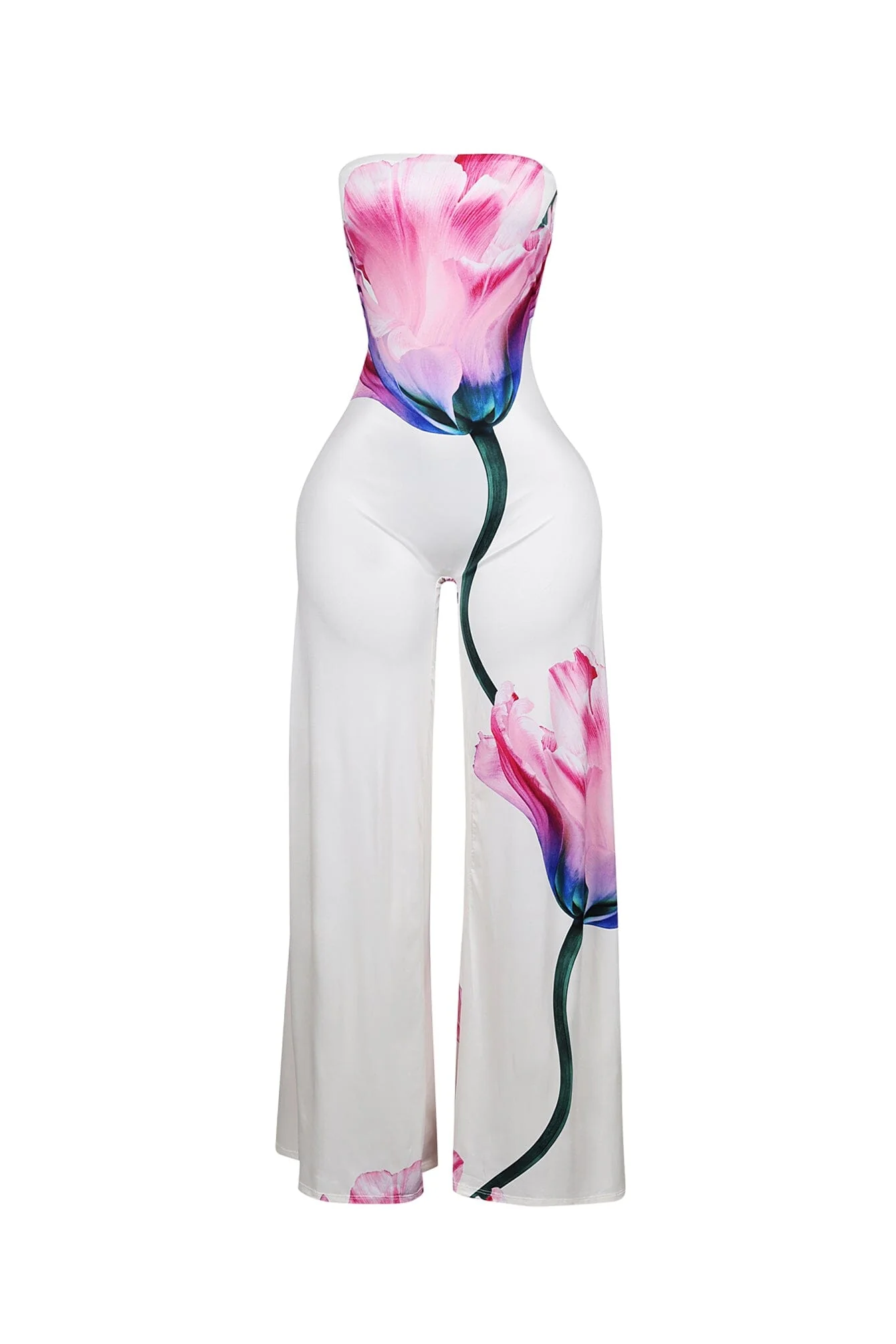 Weightless Bloom Print Tube Jumpsuit - Image 3