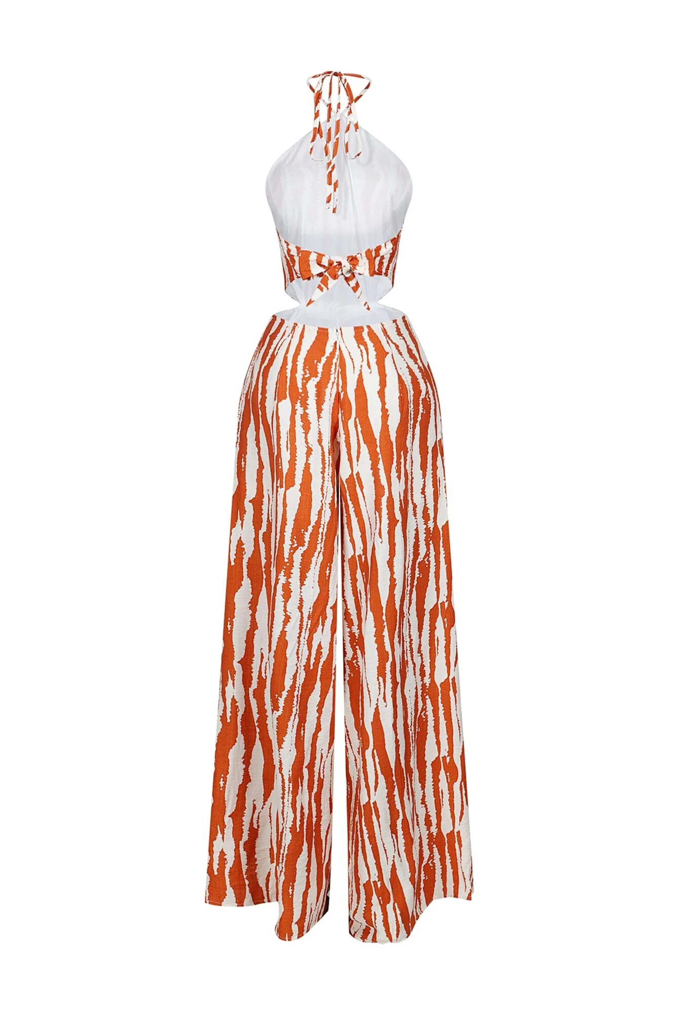Whispering Breeze Chiffon Halter Jumpsuit - Image 10