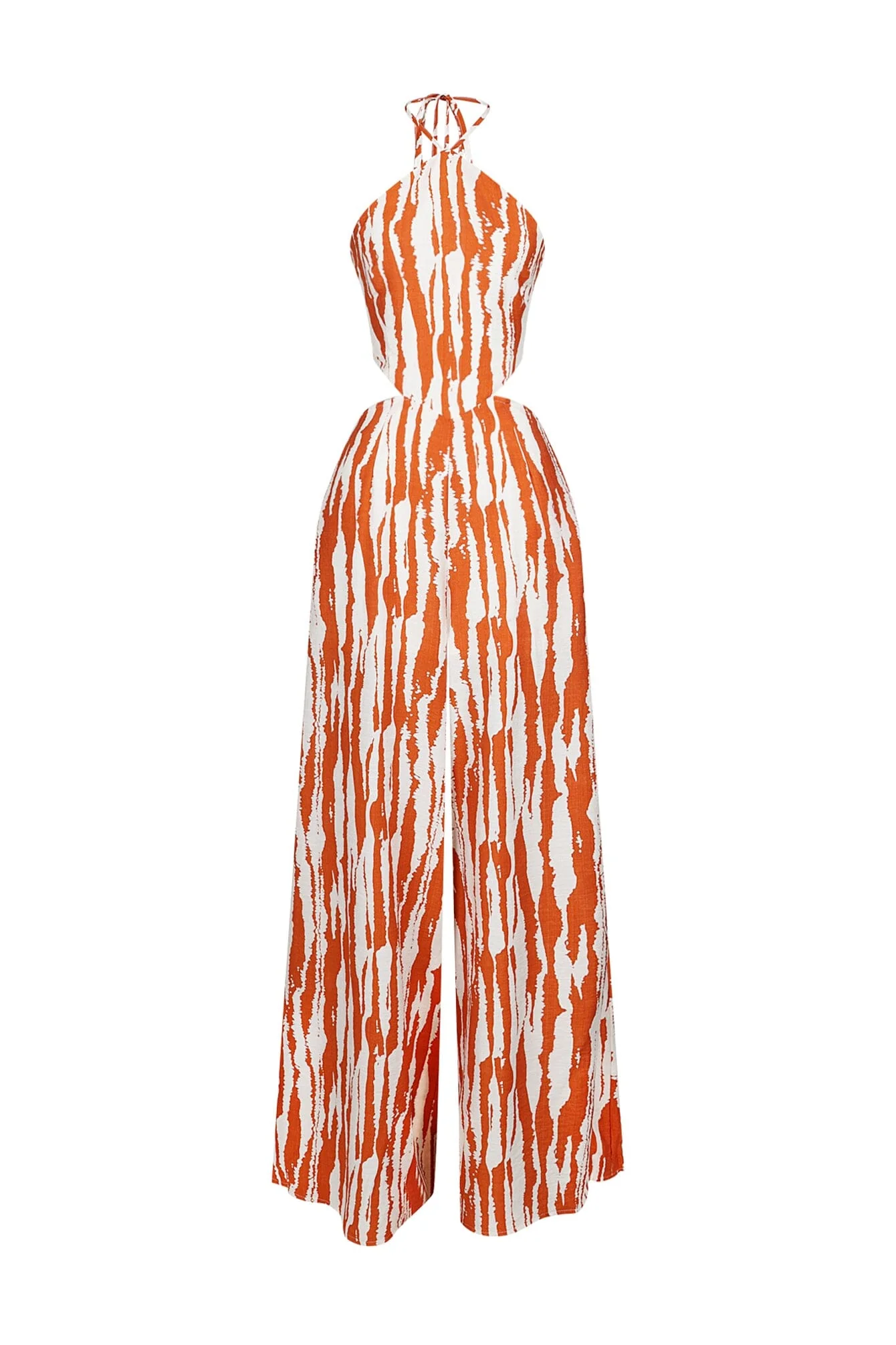 Whispering Breeze Chiffon Halter Jumpsuit - Image 6