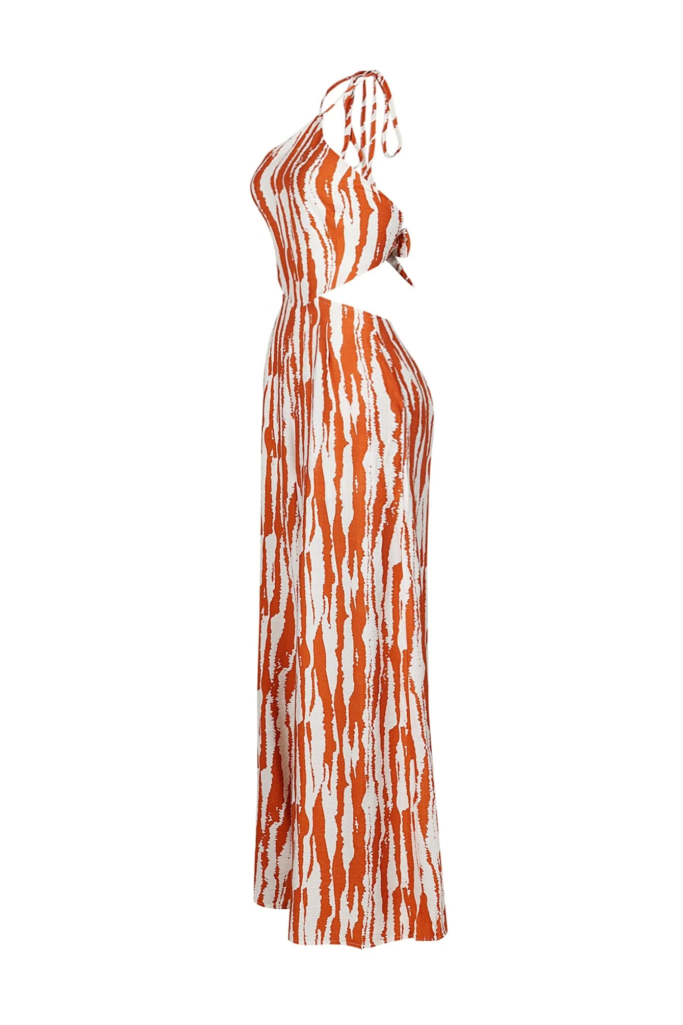 Whispering Breeze Chiffon Halter Jumpsuit - Image 8