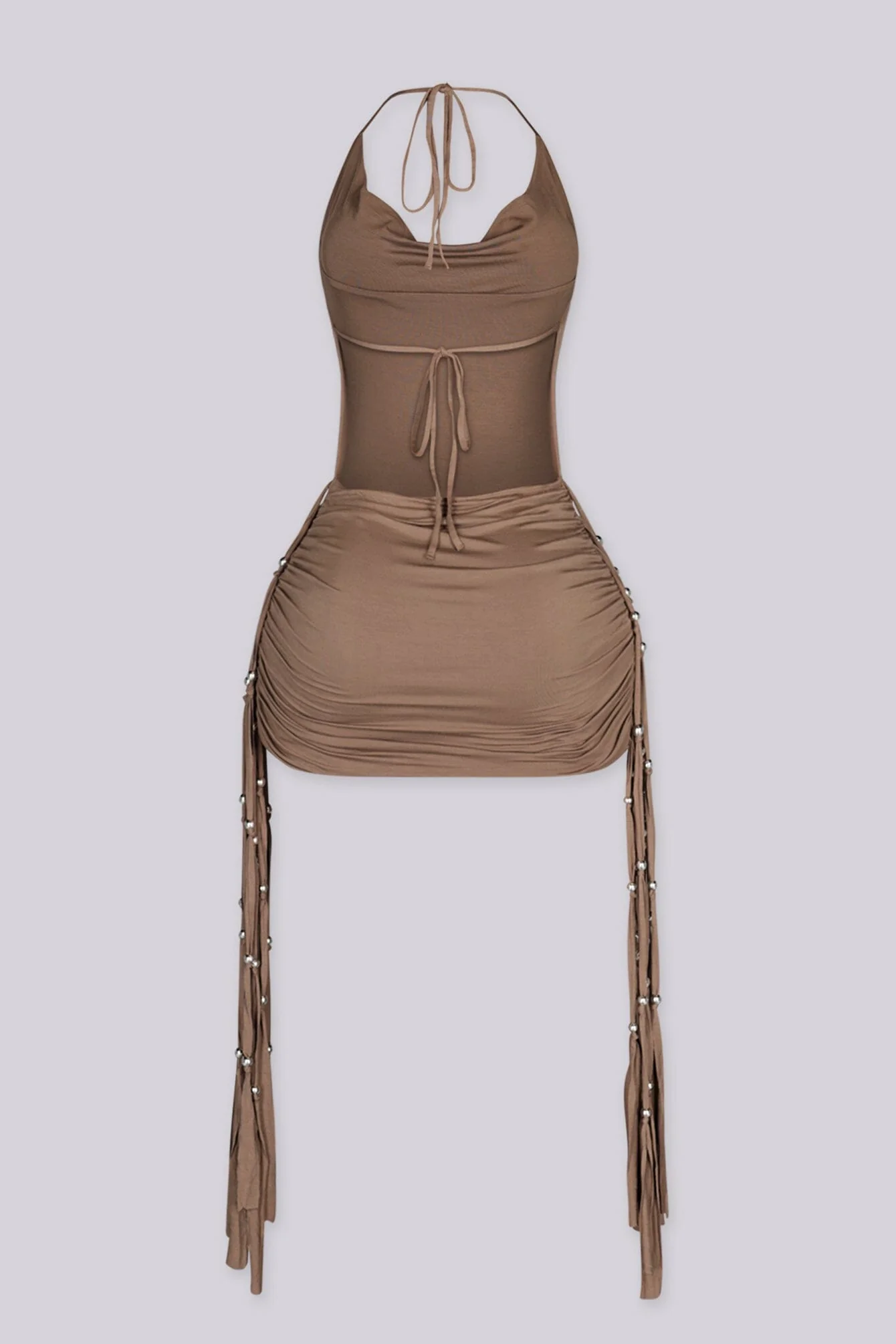 Wild Desert Beaded Fringe Mini Dress - Image 6