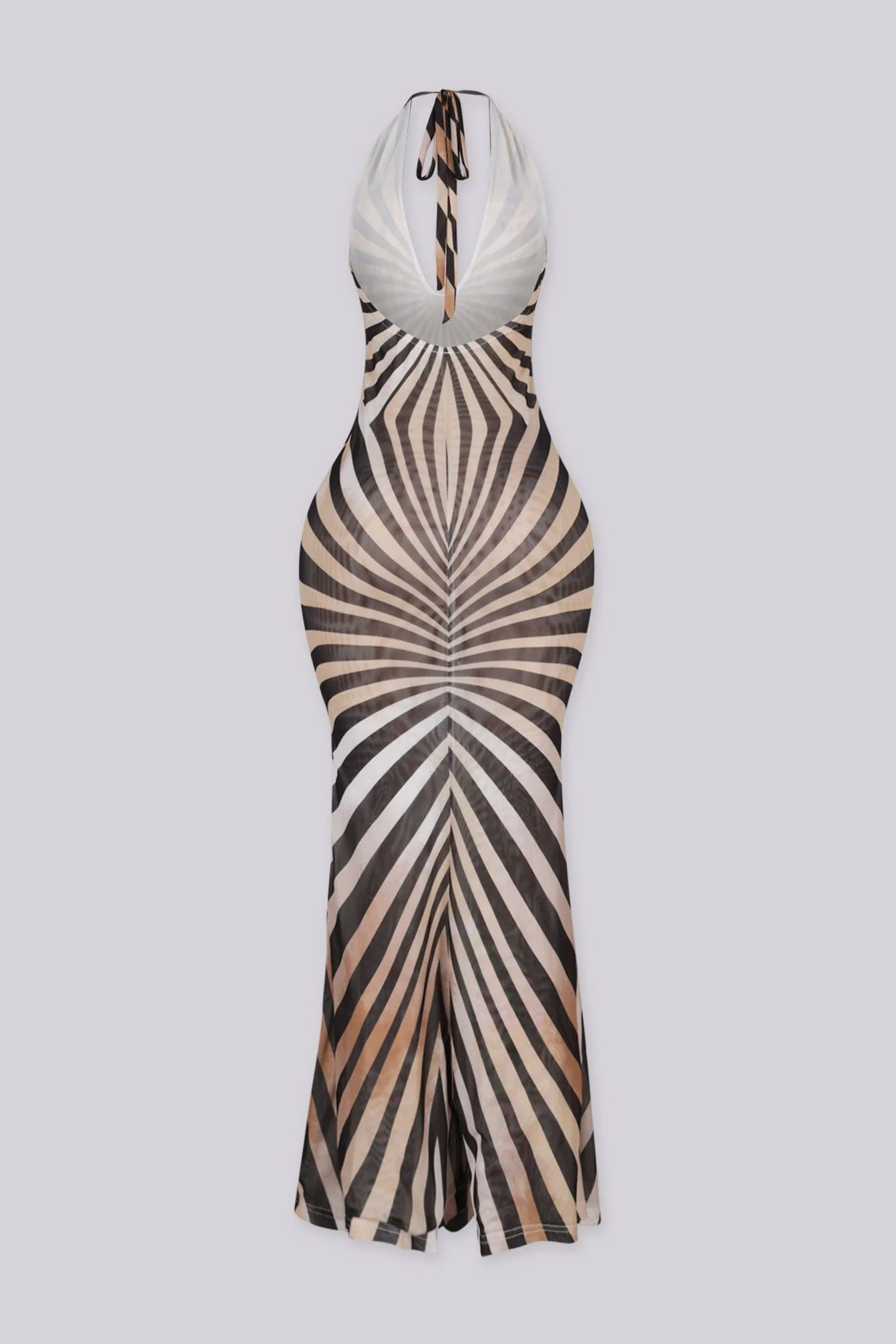 Wild Mesh Halter Maxi Dress - Image 5