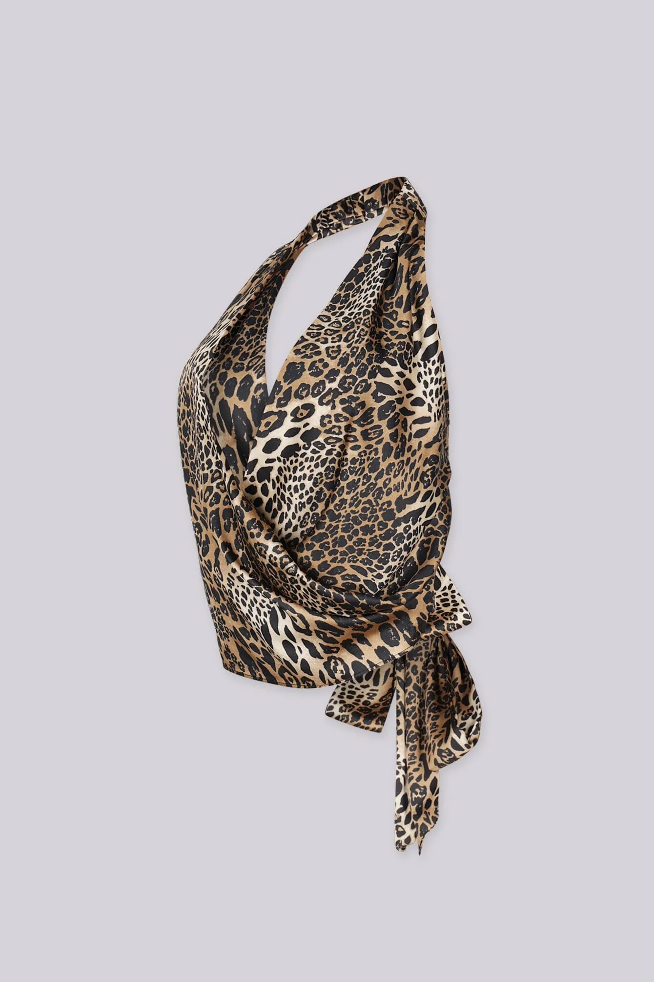 Wild Nairobi Satin Cowl Neck Top - Image 5