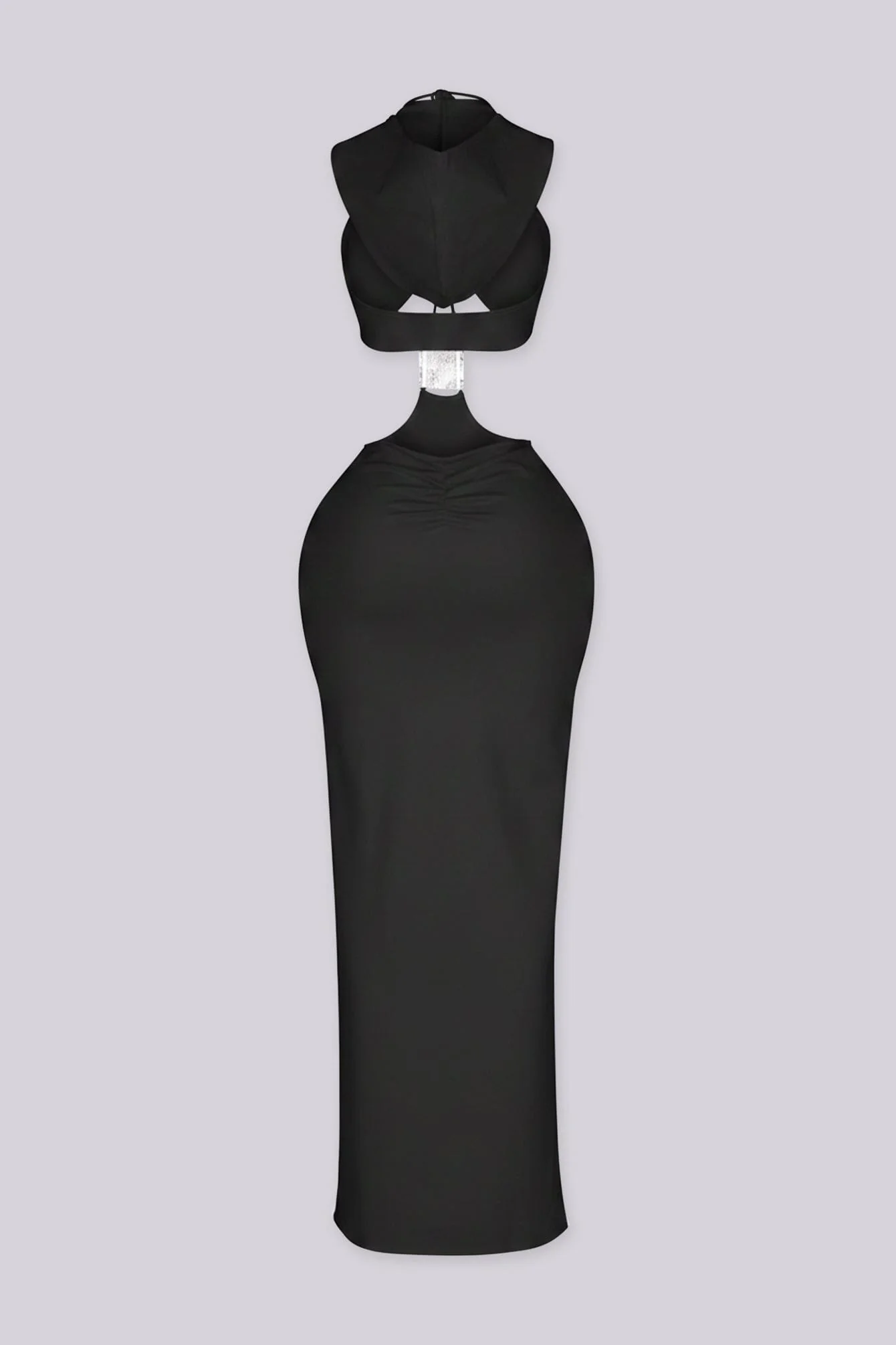 Xanthe Hooded Cutout Midi Dress - Image 11