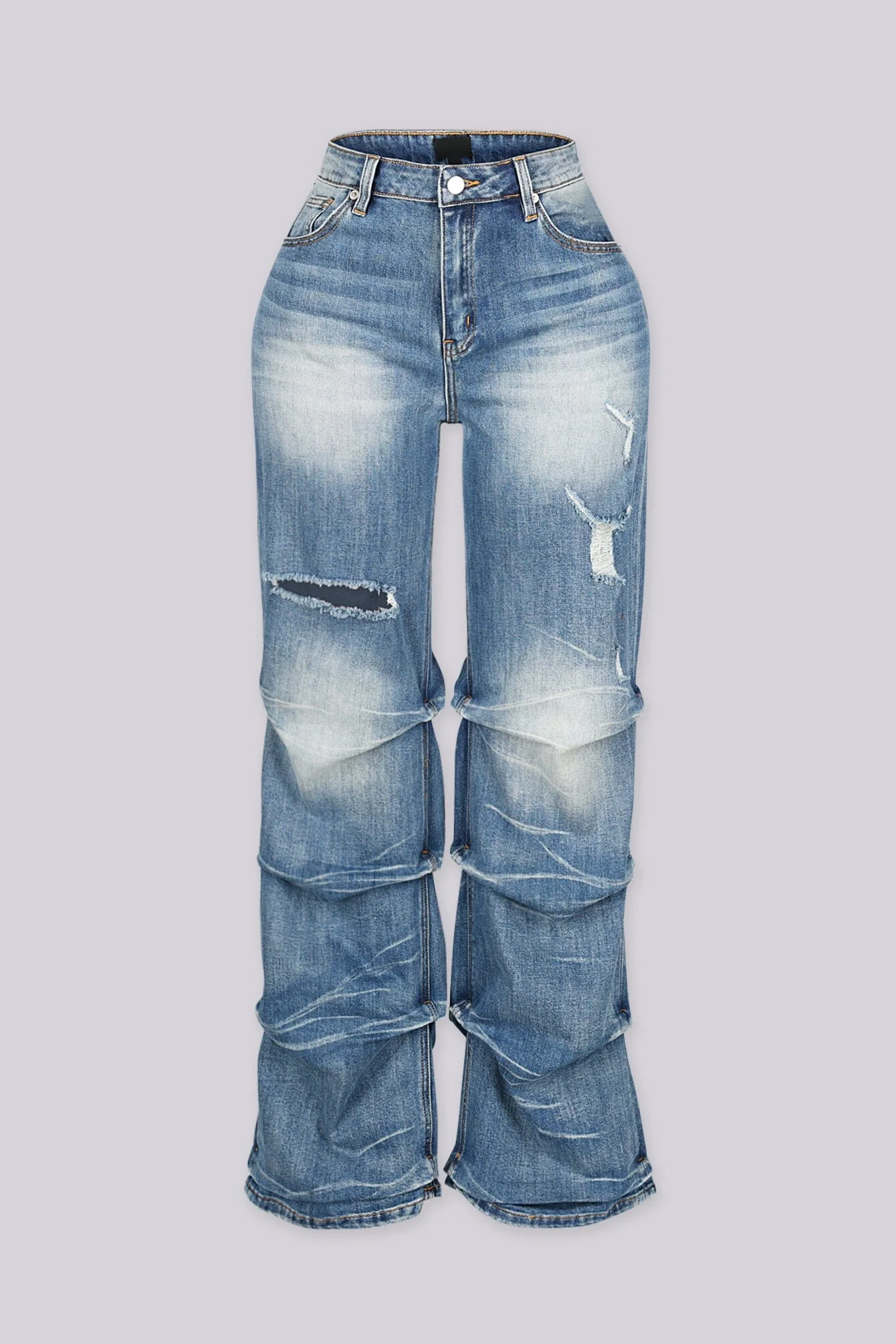 Xena Crunch Stacked Denim Jeans - Image 3