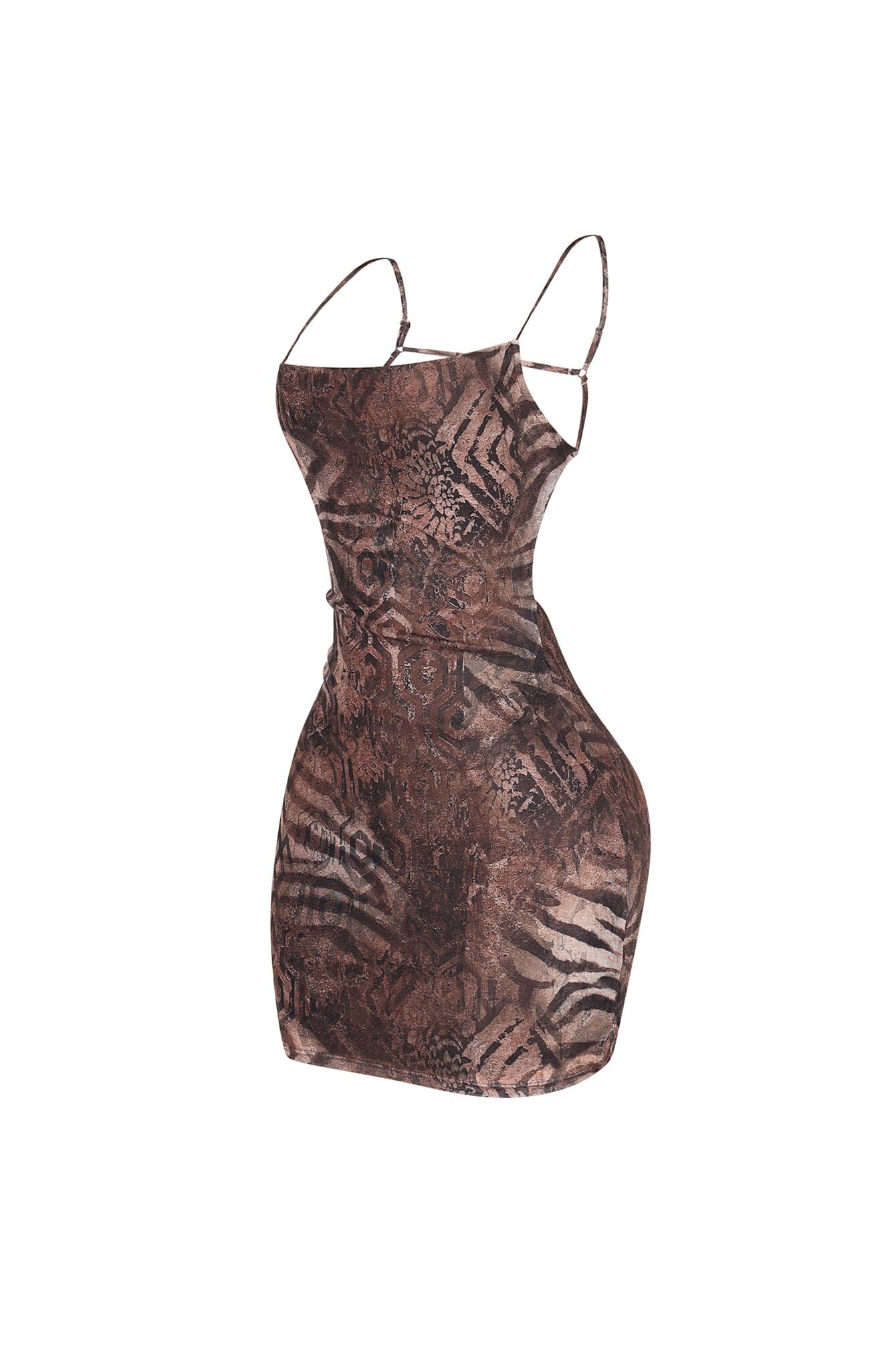 Zadar Strappy Back Leopard Mini Dress - Image 5