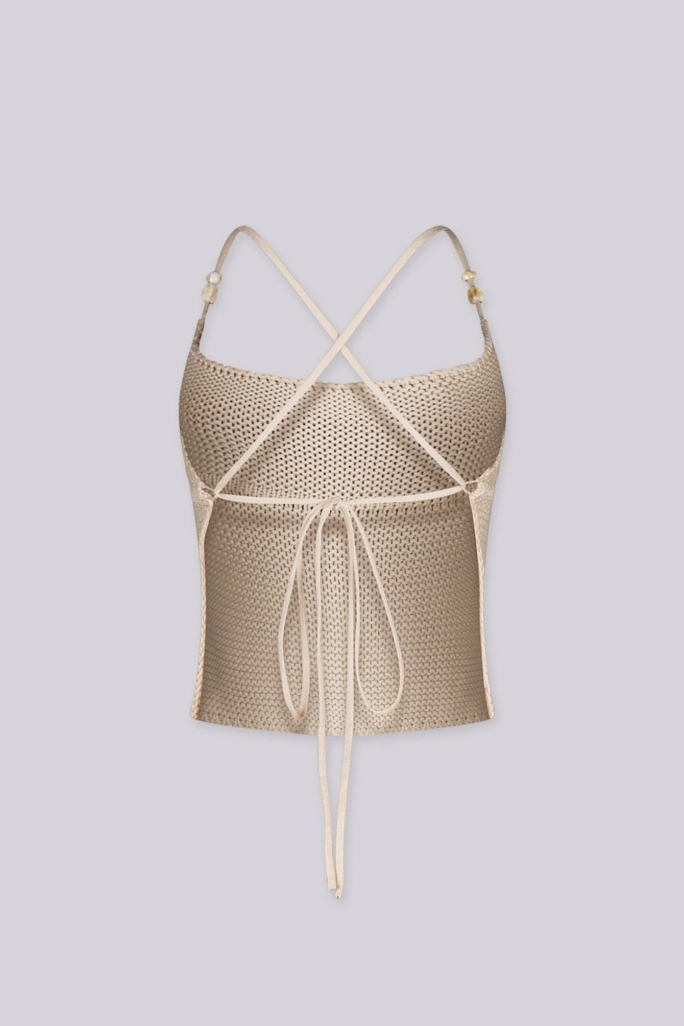 Zaria Minimal Knit Halter Top - Image 5