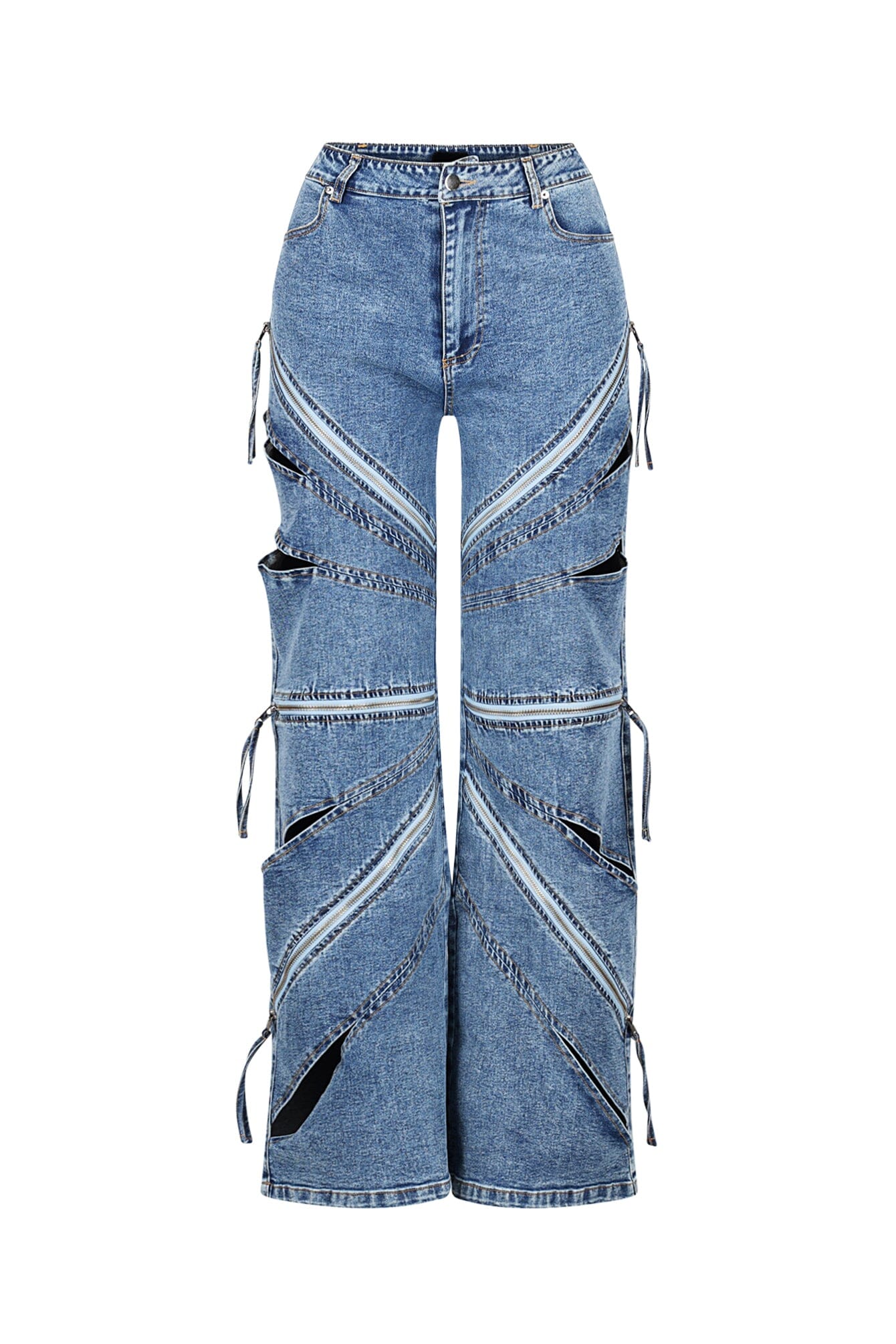 Zipper Discipline Baggy Jeans - Image 4