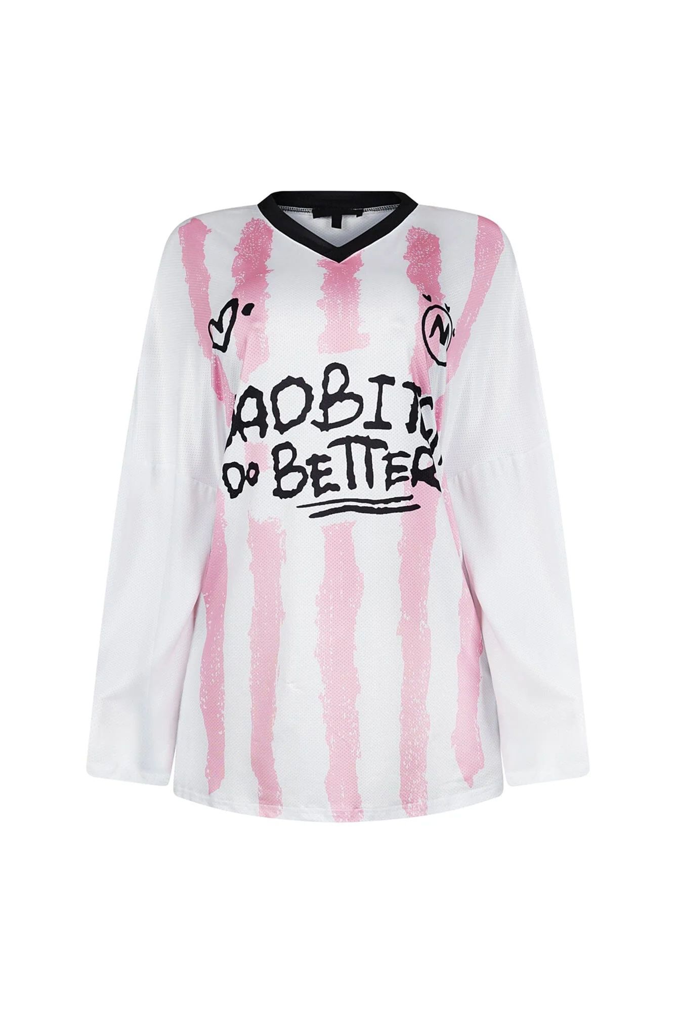 Zoey Long Sleeve Oversized Jersey Top - Image 2